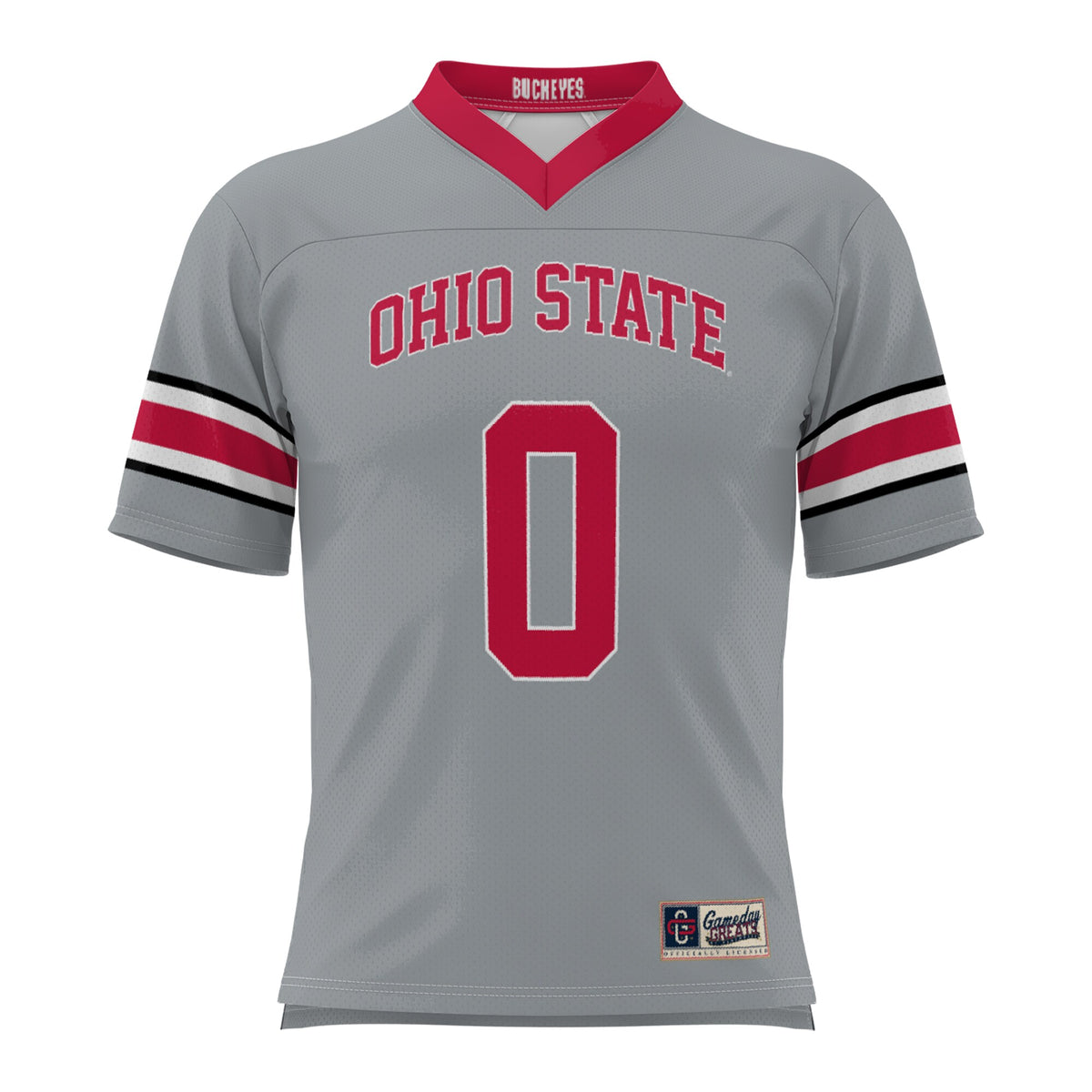 #0 Ohio State Buckeyes GameDay Greats Lightweight Lacrosse Jersey - Gray