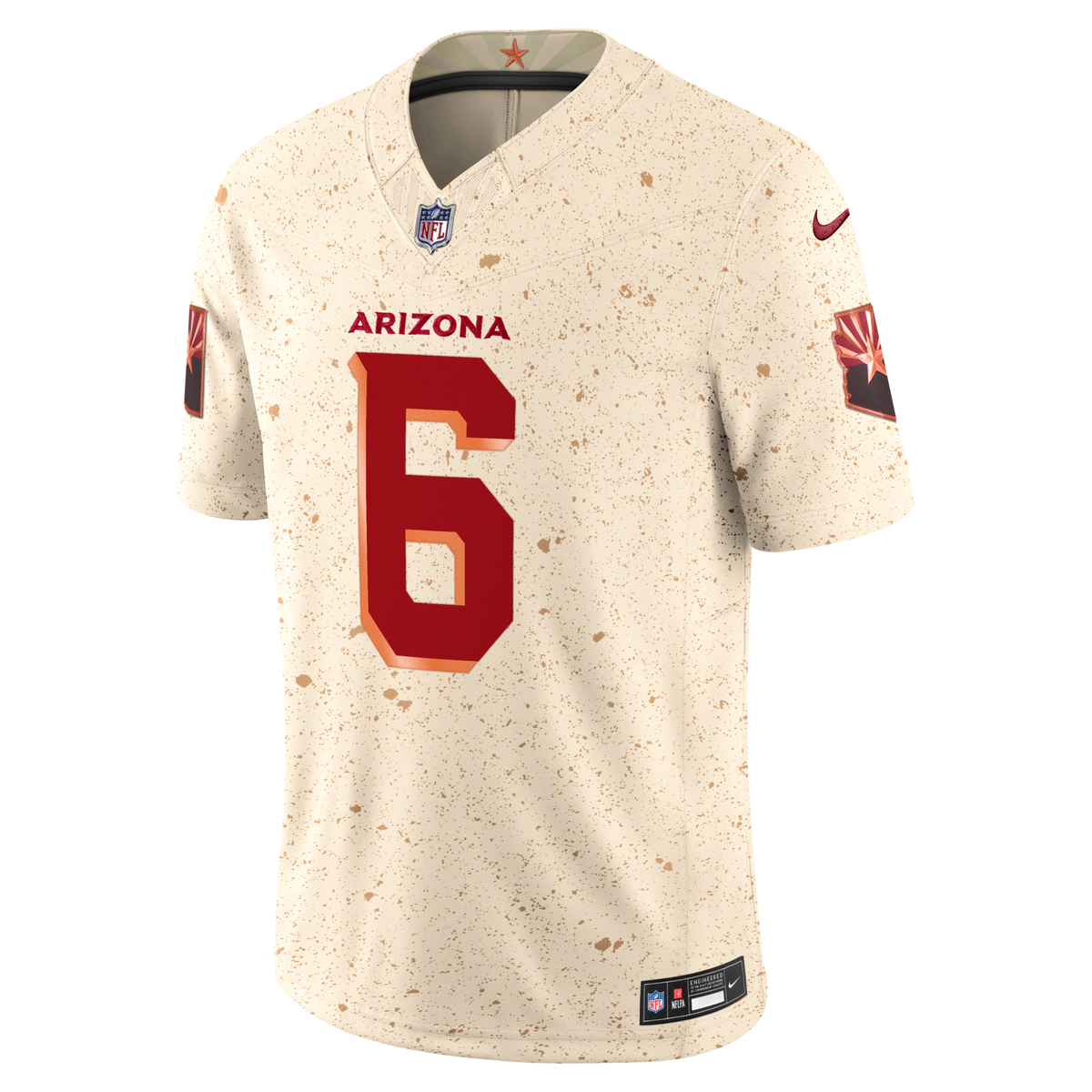 Arizona Cardinals James Conner Natural 2025 Rivalries Collection Stitched Limited Jersey