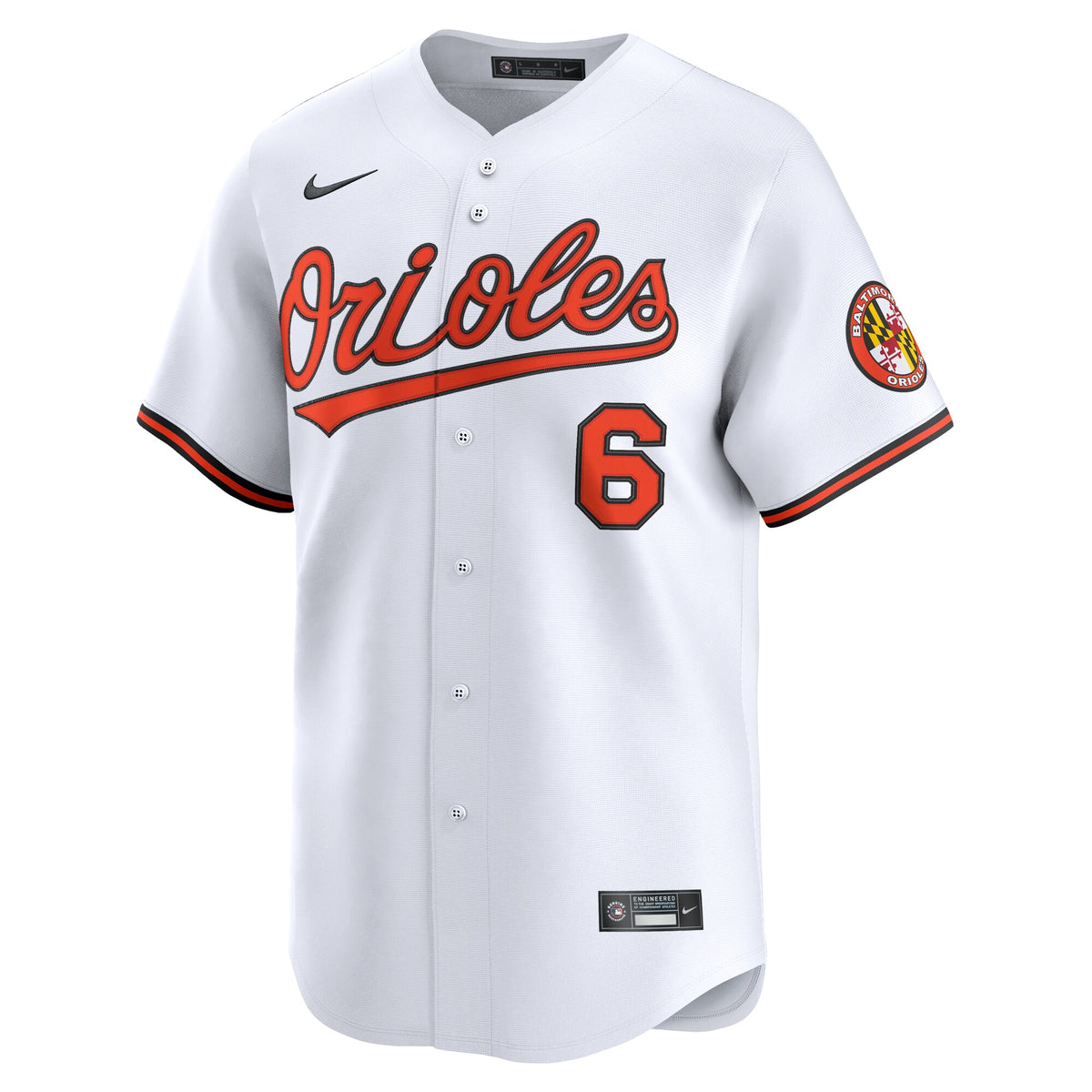 Baltimore Orioles Ryan Mountcastle White Home Limited Player Jersey