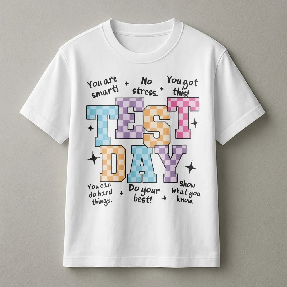 Test Day Sweatshirt | Retro Motivational Quote | Cozy Crewneck | Teacher Testing Week Gift