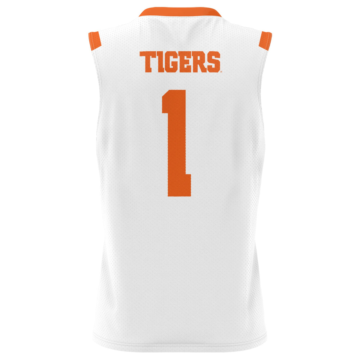#1 Clemson Tigers GameDay Greats Lightweight Basketball Jersey - White