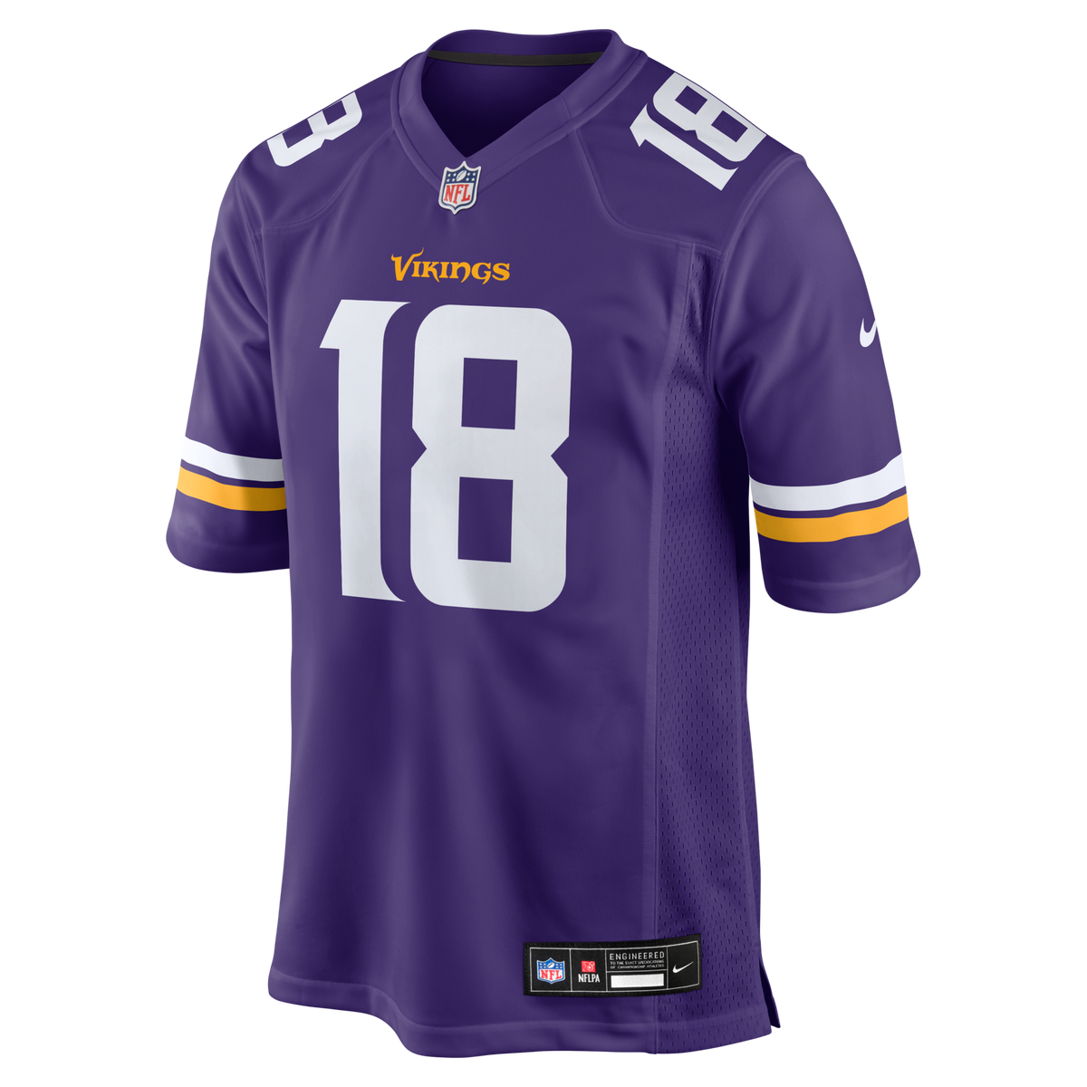 Minnesota Vikings Justin Jefferson Purple Game Jersey