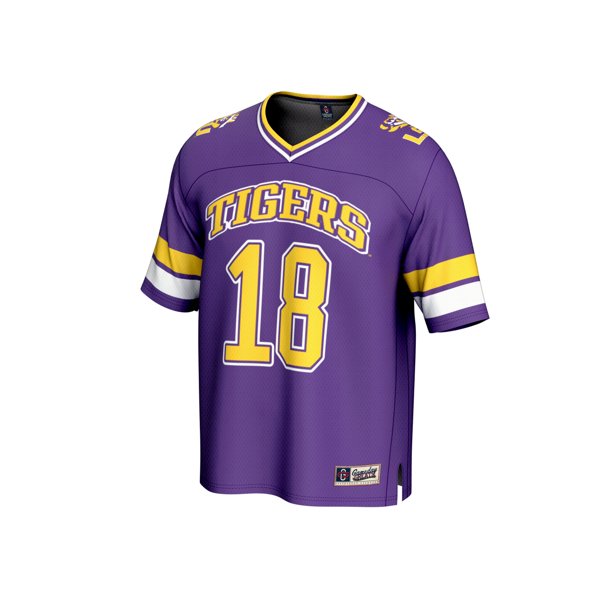 Garrett Nussmeier LSU Tigers GameDay Greats NIL Lightweight Football Player Jersey - Purple