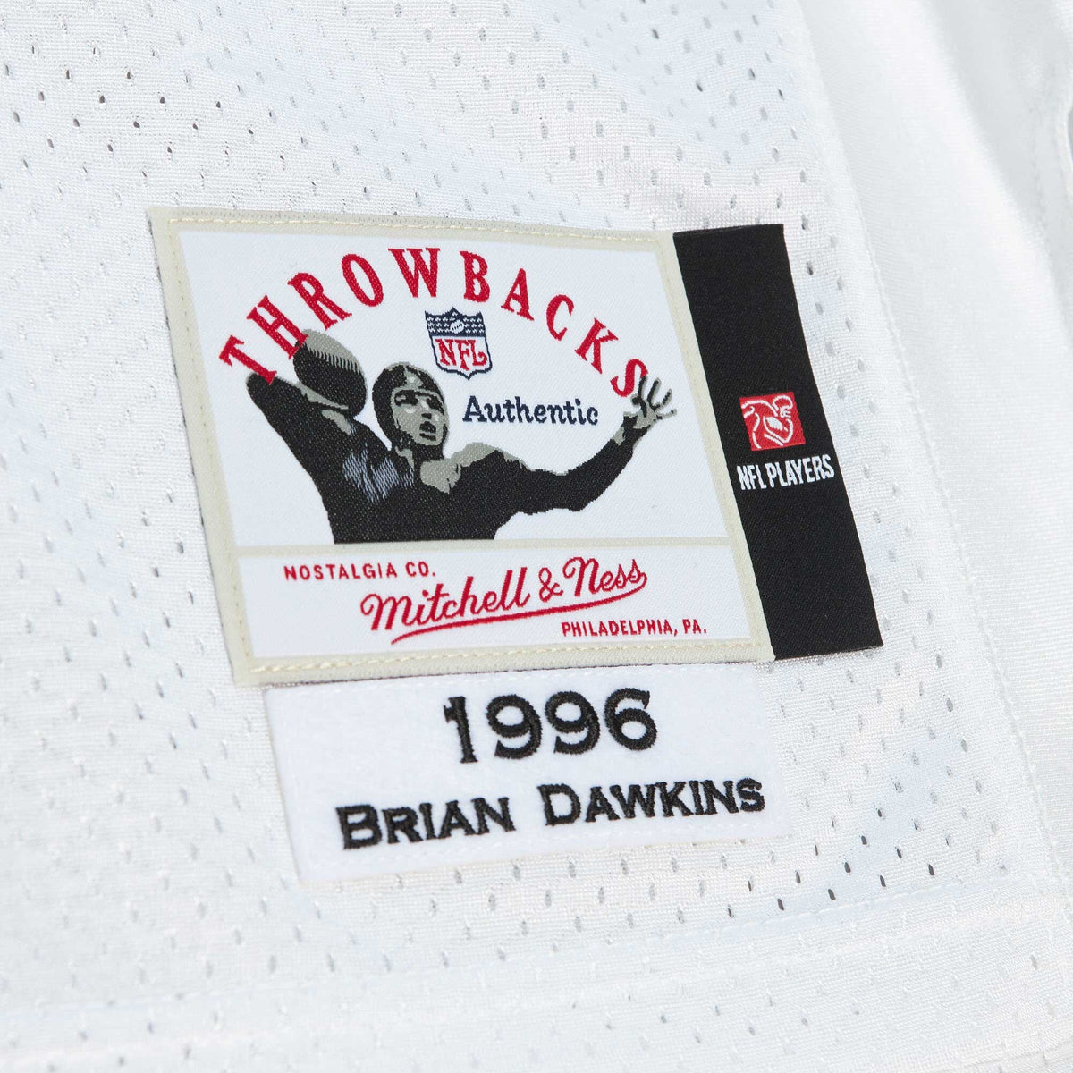 Philadelphia Eagles 1996 Brian Dawkins Mitchell & Ness White Authentic Throwback Retired Player Jersey