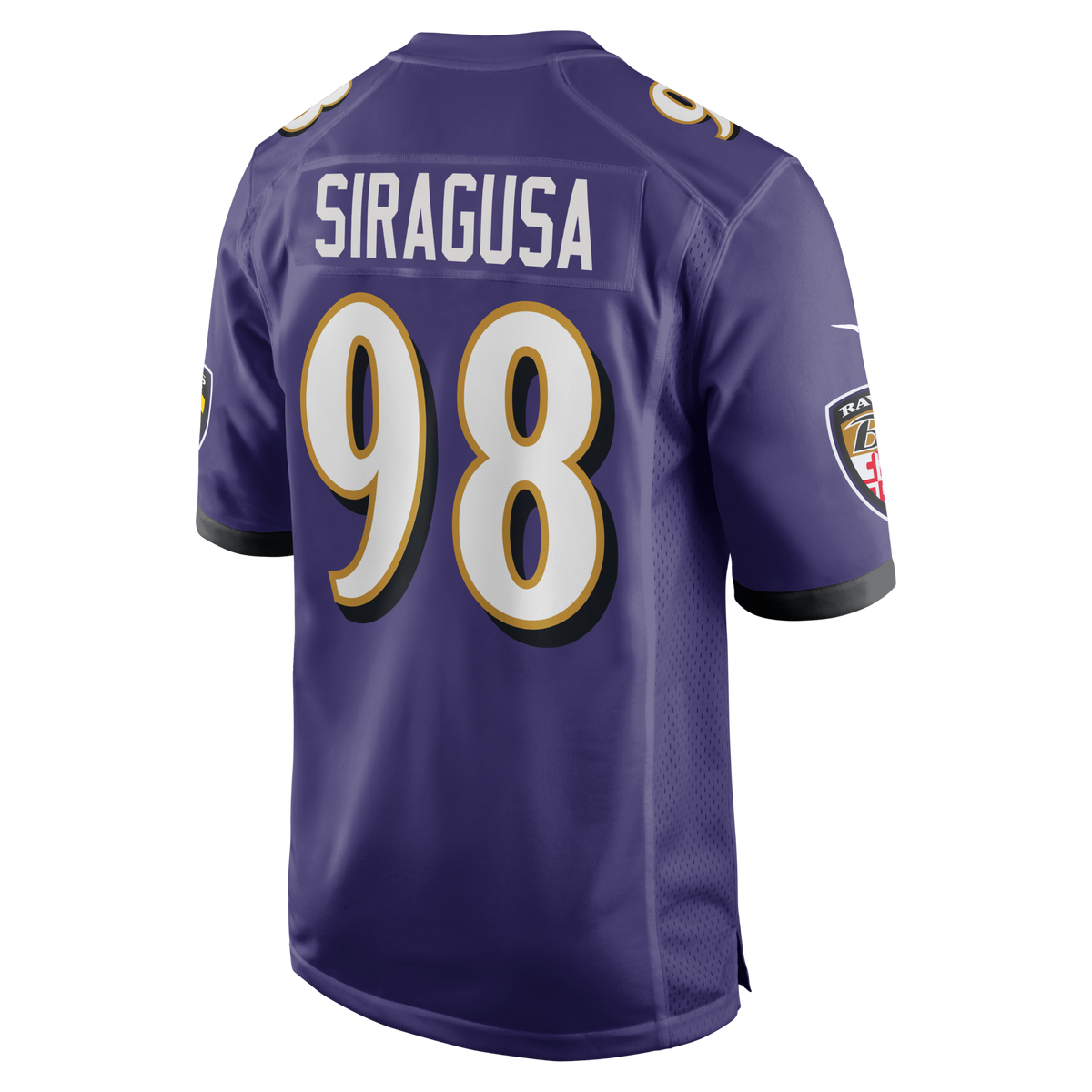 Baltimore Ravens Tony Siragusa Purple Game Retired Player Jersey