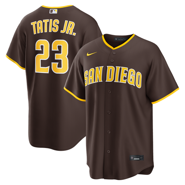 San Diego Padres Fernando Tatis Jr. Nike Brown Road Replica Jersey