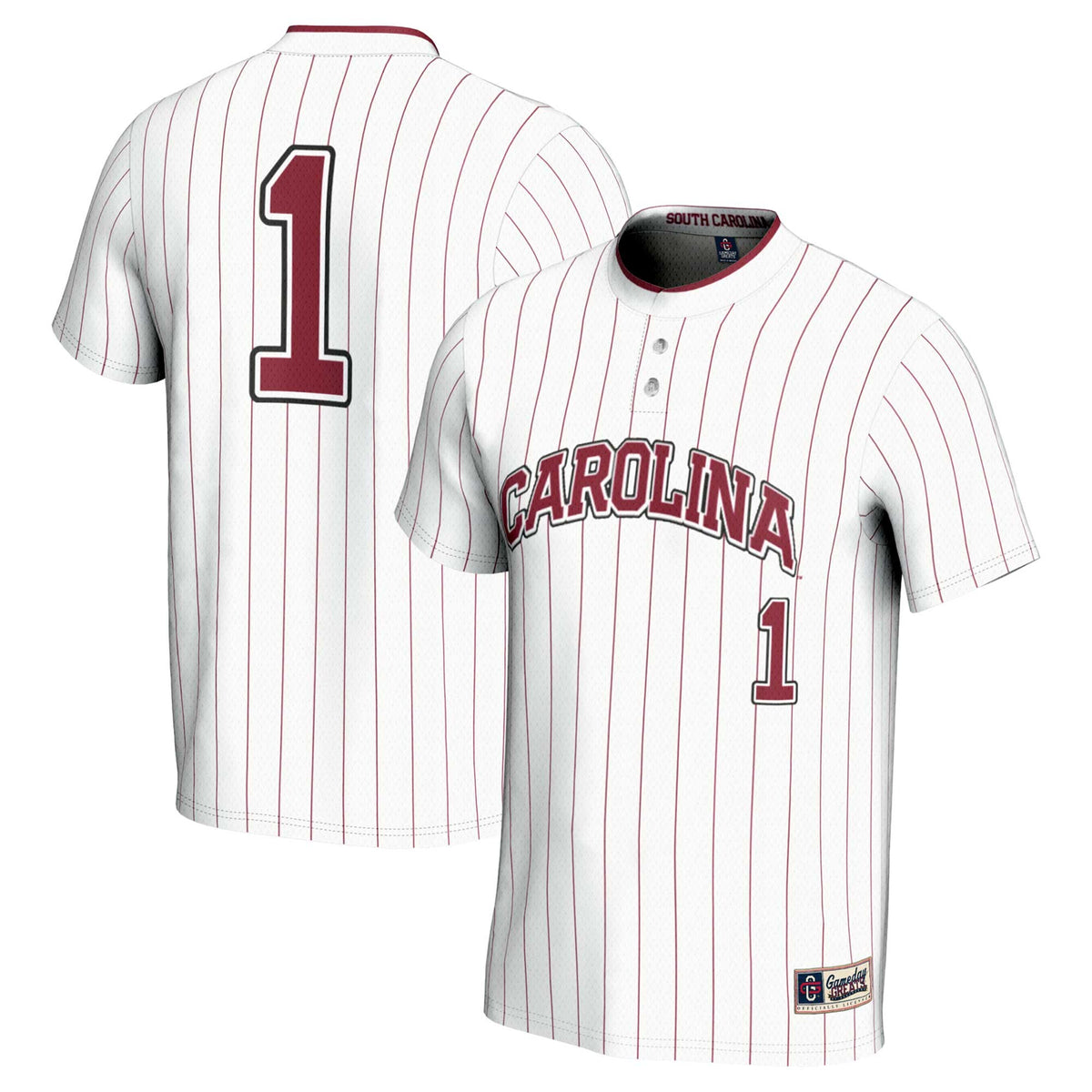 #1 South Carolina Gamecocks GameDay Greats Lightweight Softball Jersey - White