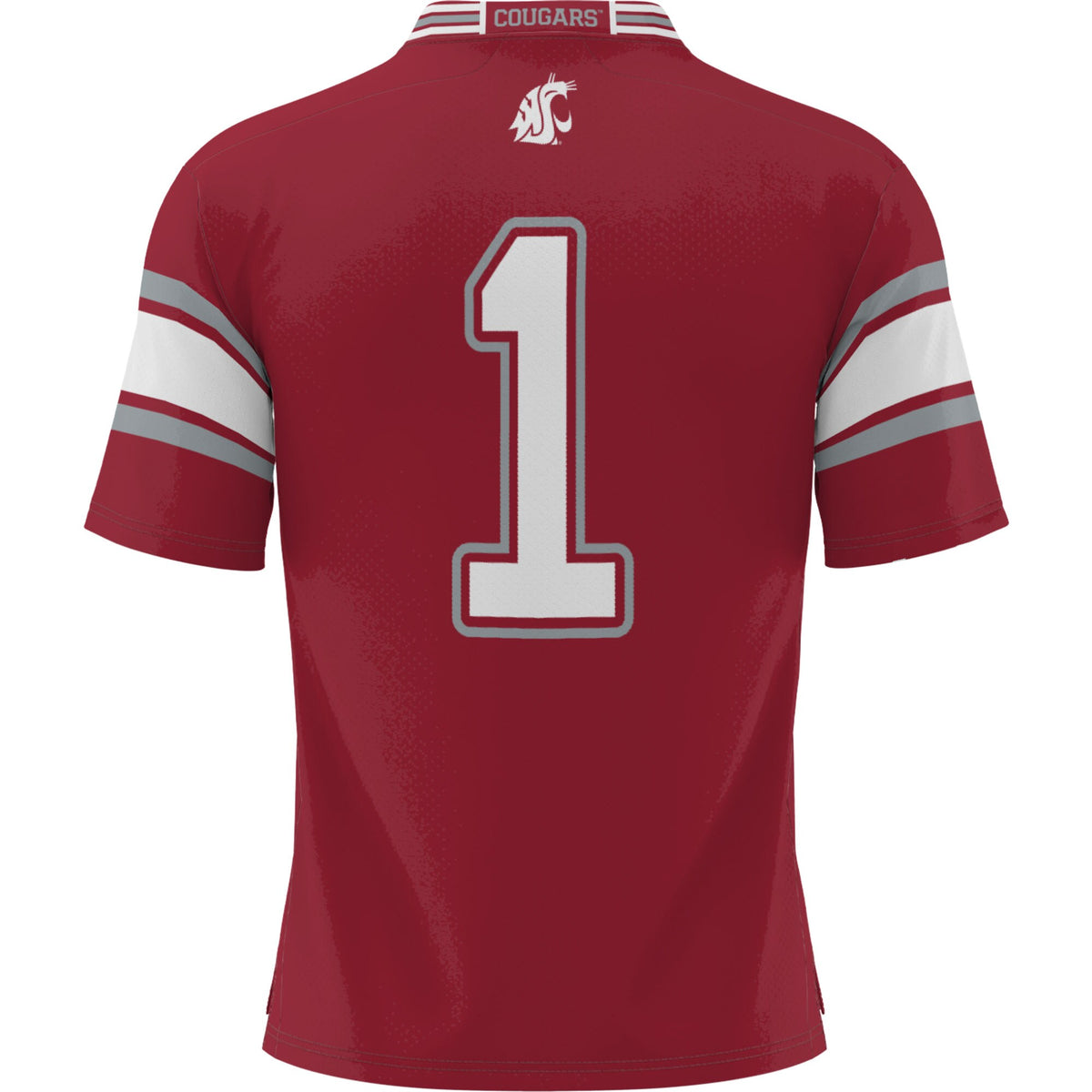 #1 Washington State Cougars GameDay Greats Football Jersey - Crimson