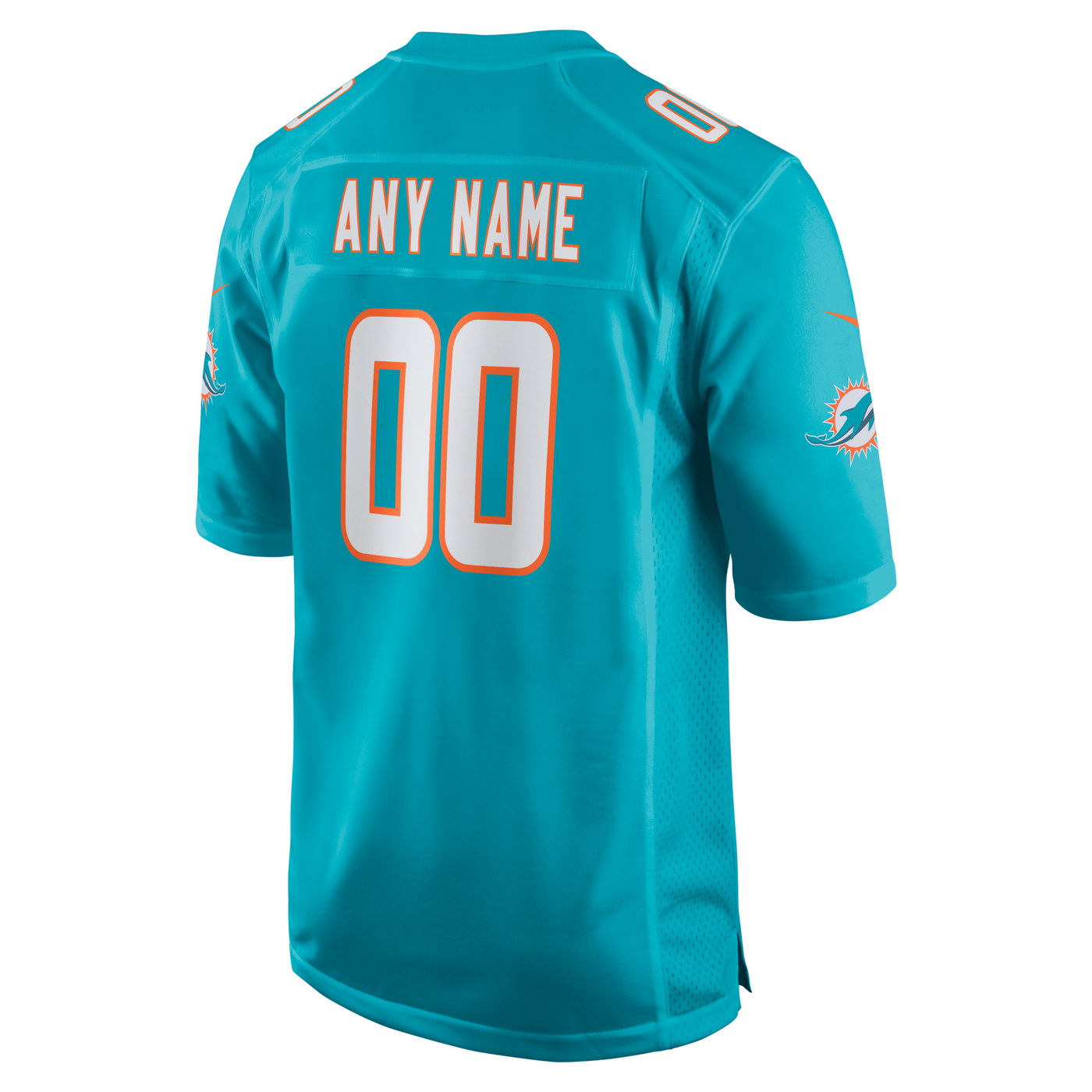 Miami Dolphins Nike Aqua Custom Game Jersey