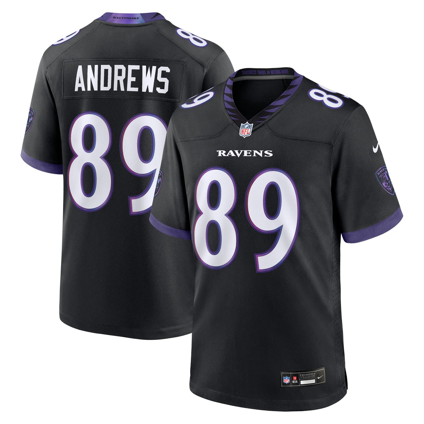 Baltimore Ravens Mark Andrews Nike Black Alternate Game Jersey
