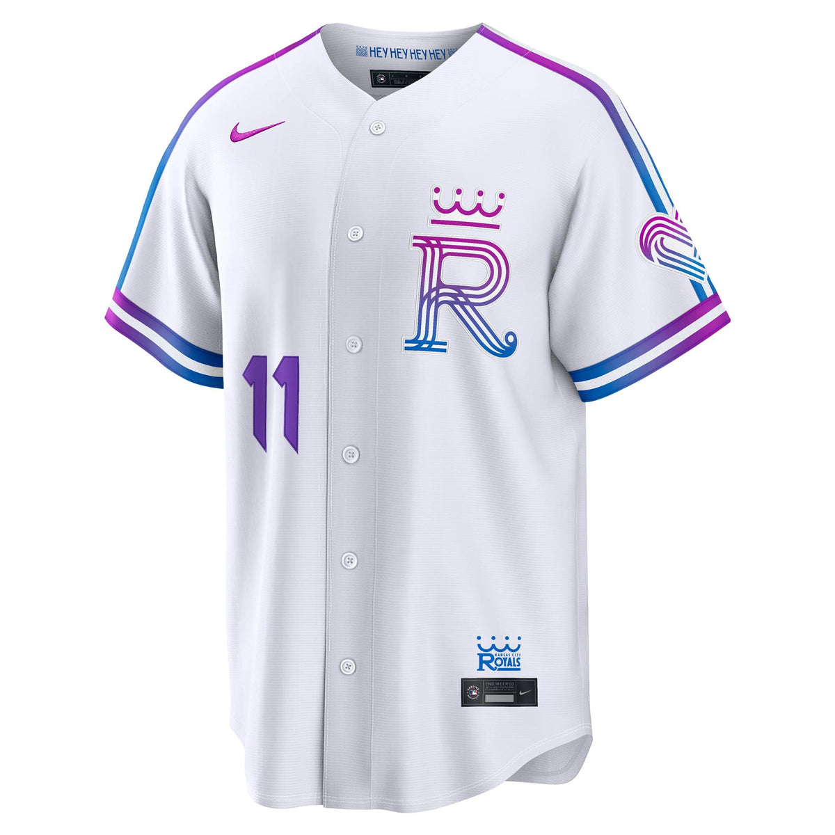 Kansas City Royals Maikel Garcia White 2026 City Connect Stadium Jersey