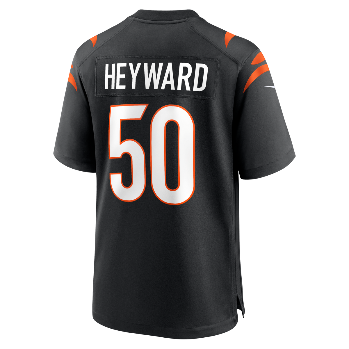 Cincinnati Bengals Shaka Heyward Black Team Game Jersey