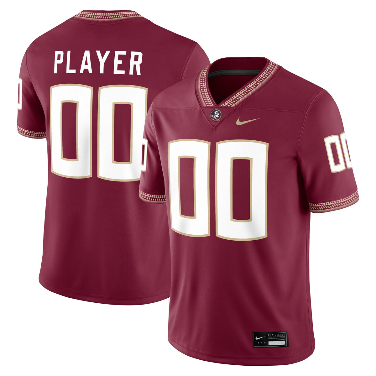 Florida State Seminoles NIL Pick-A-Player Game Jersey - Garnet