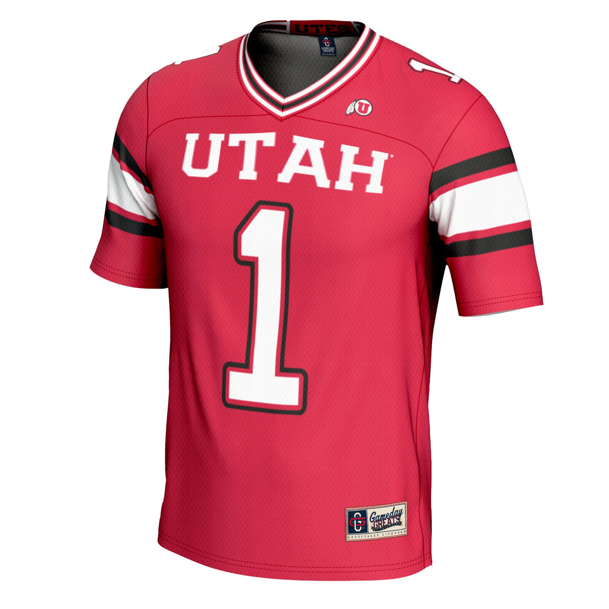 #1 Utah Utes GameDay Greats Football Jersey - Cardinal