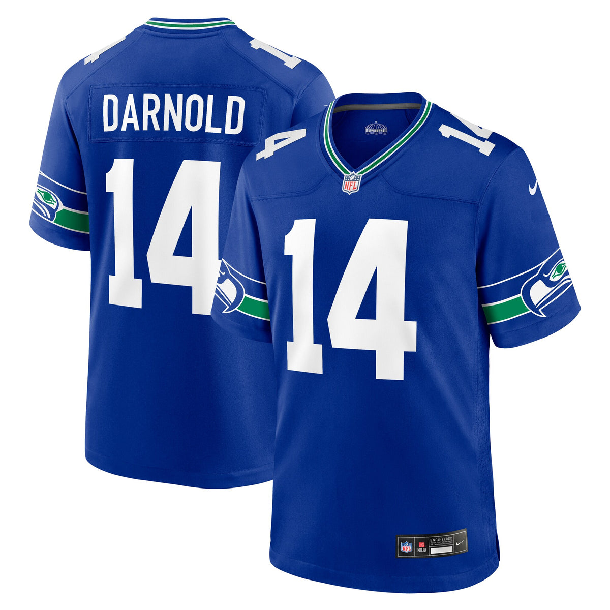 Seattle Seahawks Sam Darnold Royal Alternate Game Player Jersey