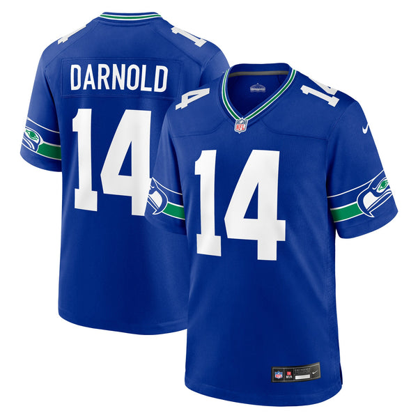 Seattle Seahawks Sam Darnold Royal Alternate Game Player Jersey