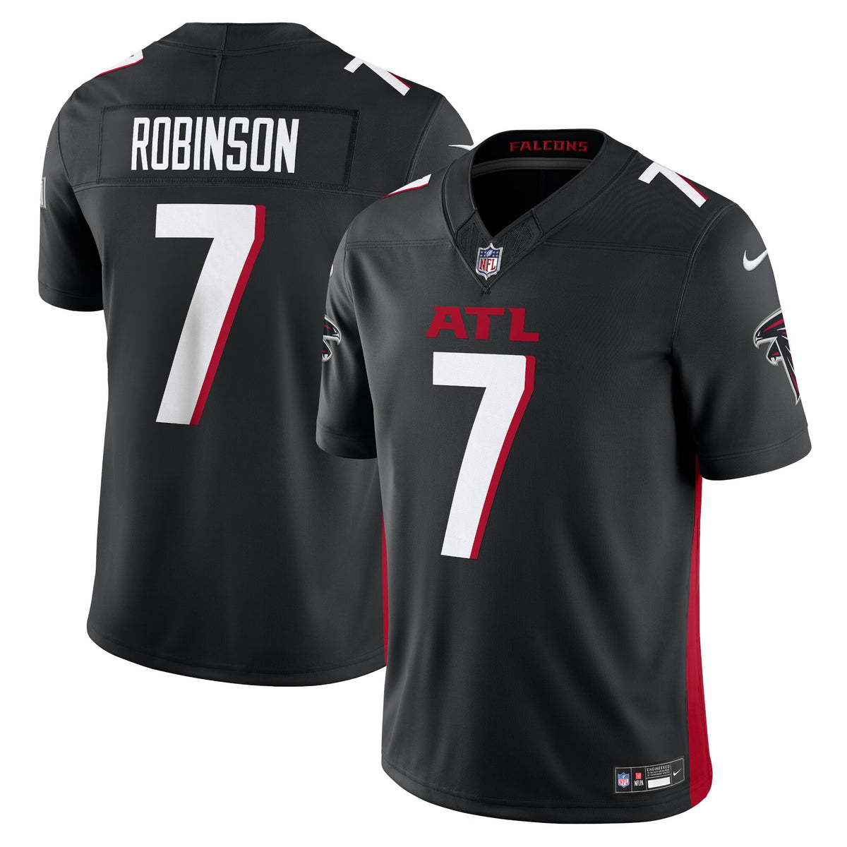 Atlanta Falcons Bijan Robinson Black Vapor F.U.S.E. Limited Jersey