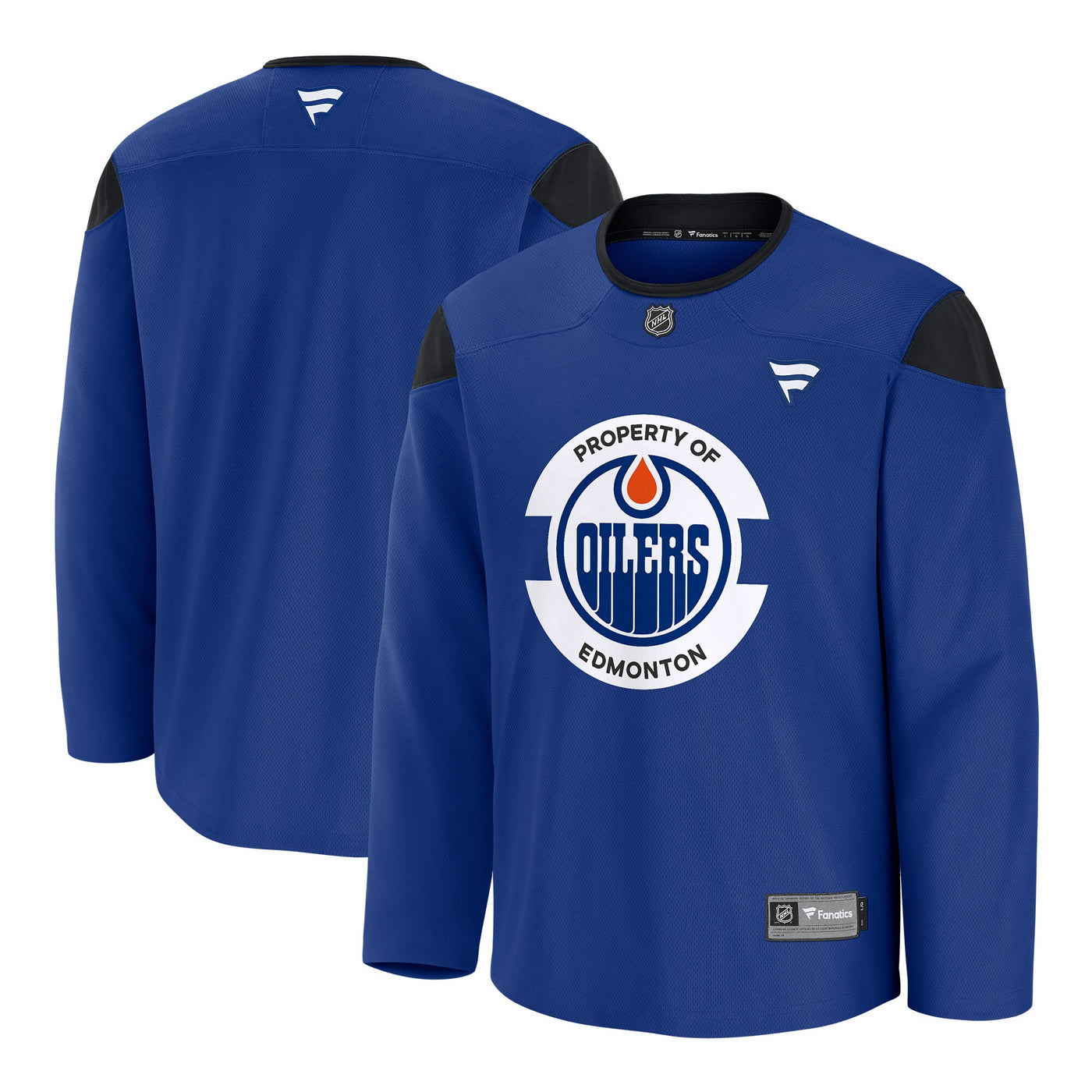 Edmonton Oilers Fanatics Royal Practice Jersey