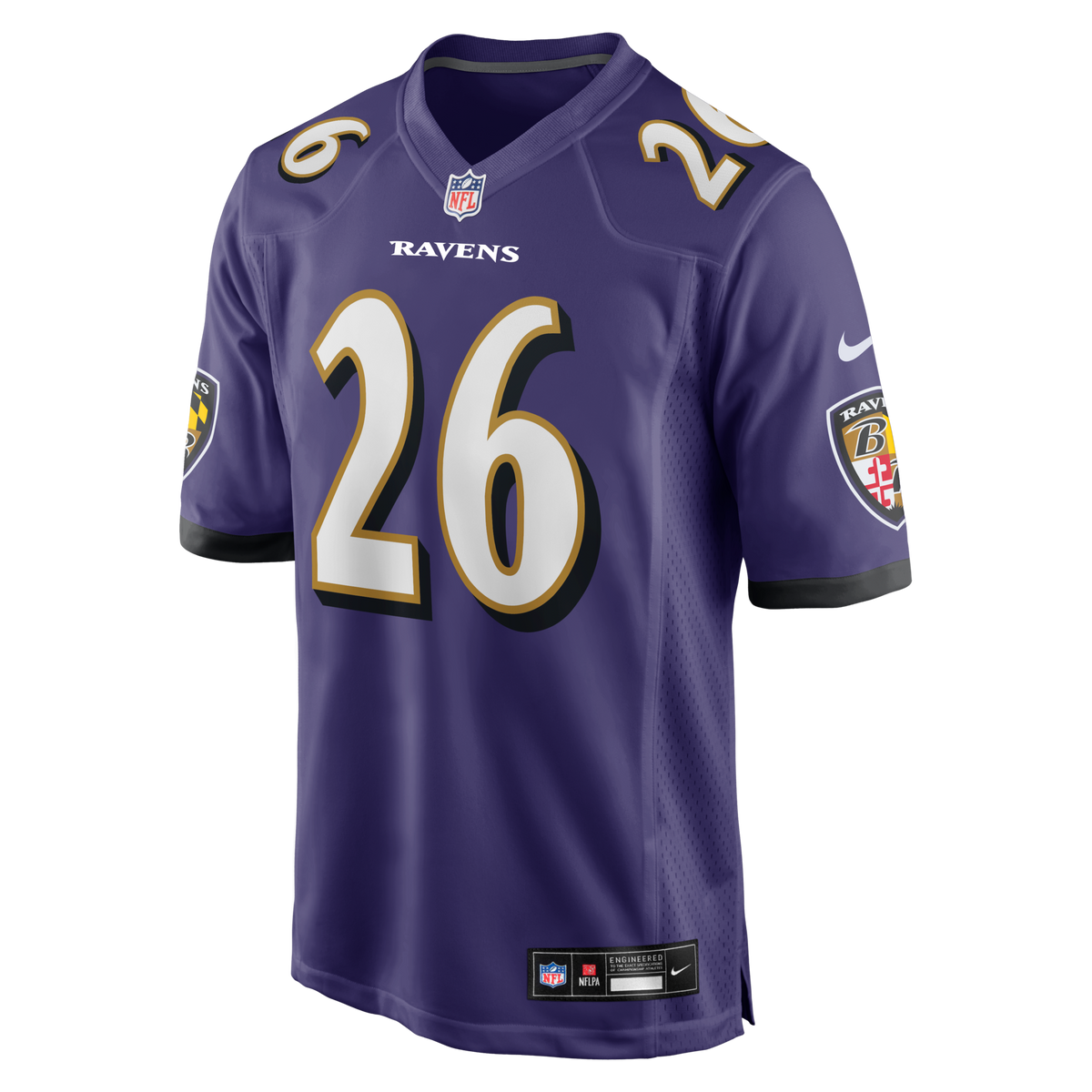 Baltimore Ravens Rasheen Ali Purple Team Game Jersey