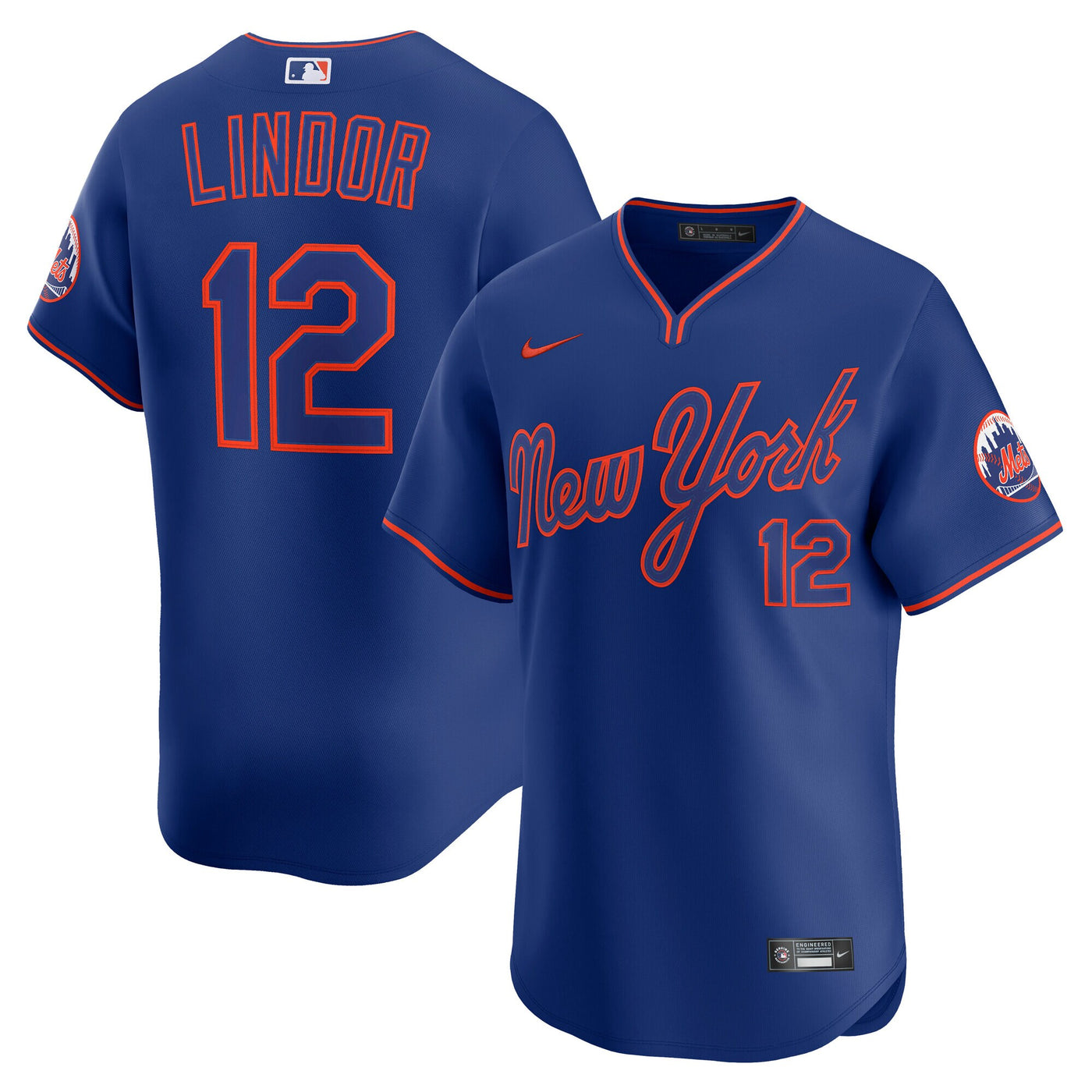New York Mets Francisco Lindor Nike Royal Alternate Limited Player Jersey