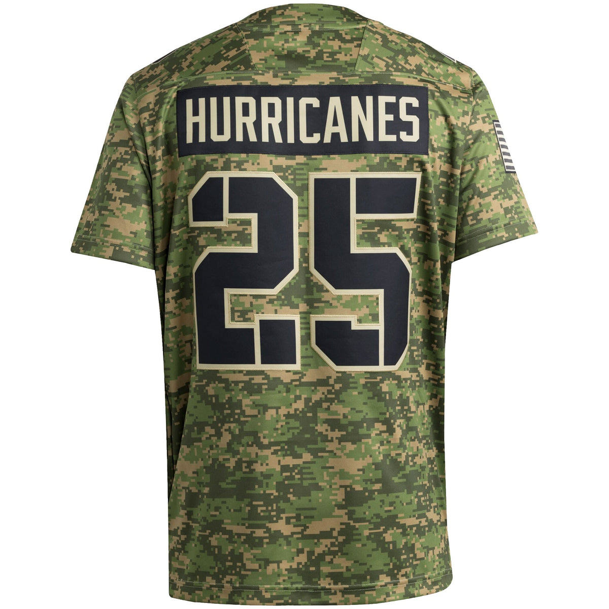 #25 Miami Hurricanes Honor & Support Premier Strategy Jersey - Camo