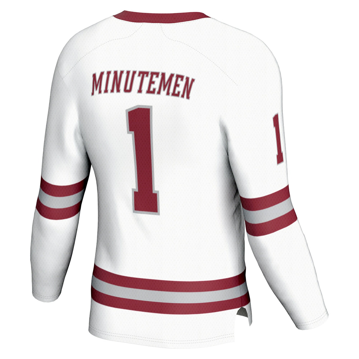 #1 UMass Minutemen GameDay Greats Hockey Fashion Jersey - White