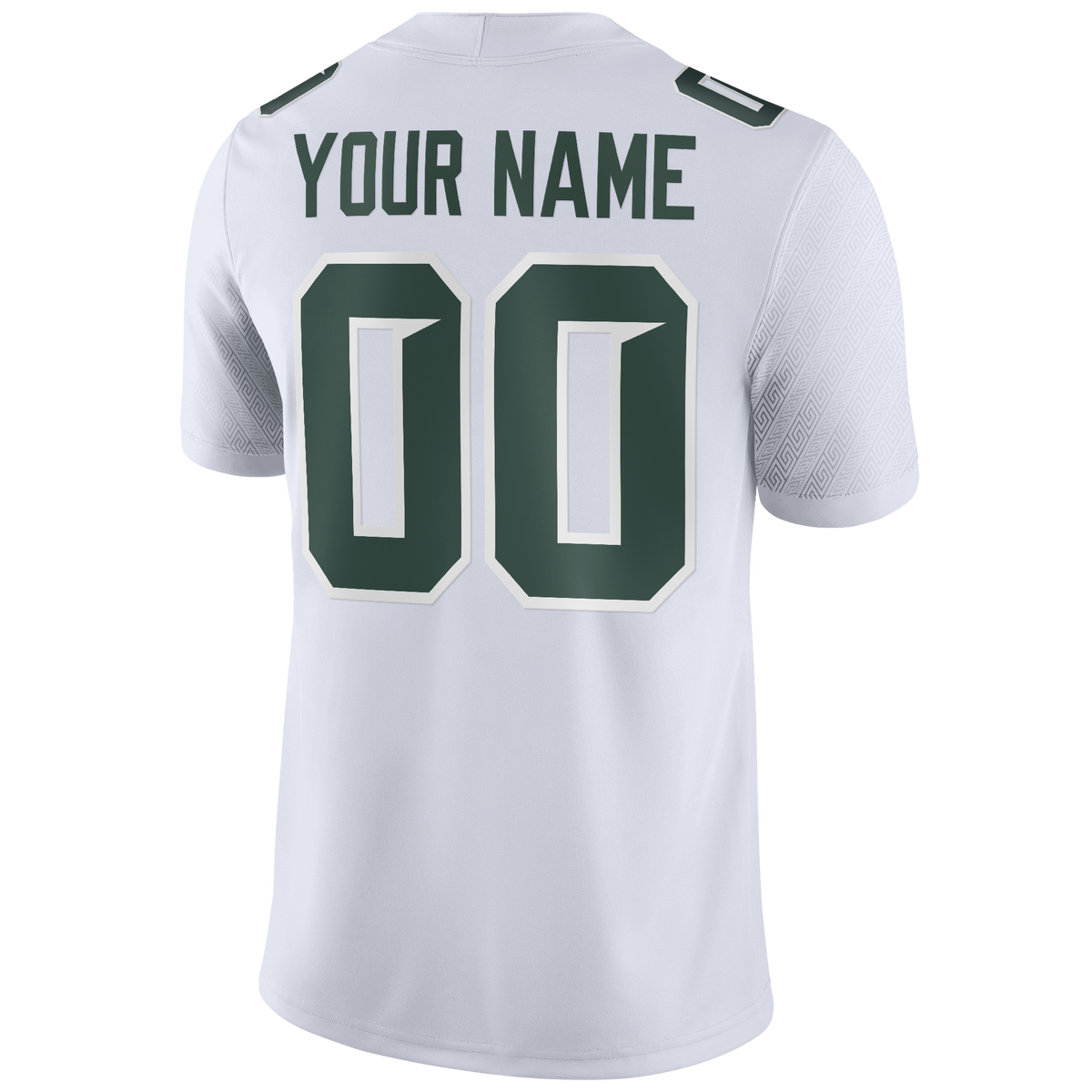 Michigan State Spartans Football Custom Game Jersey - White
