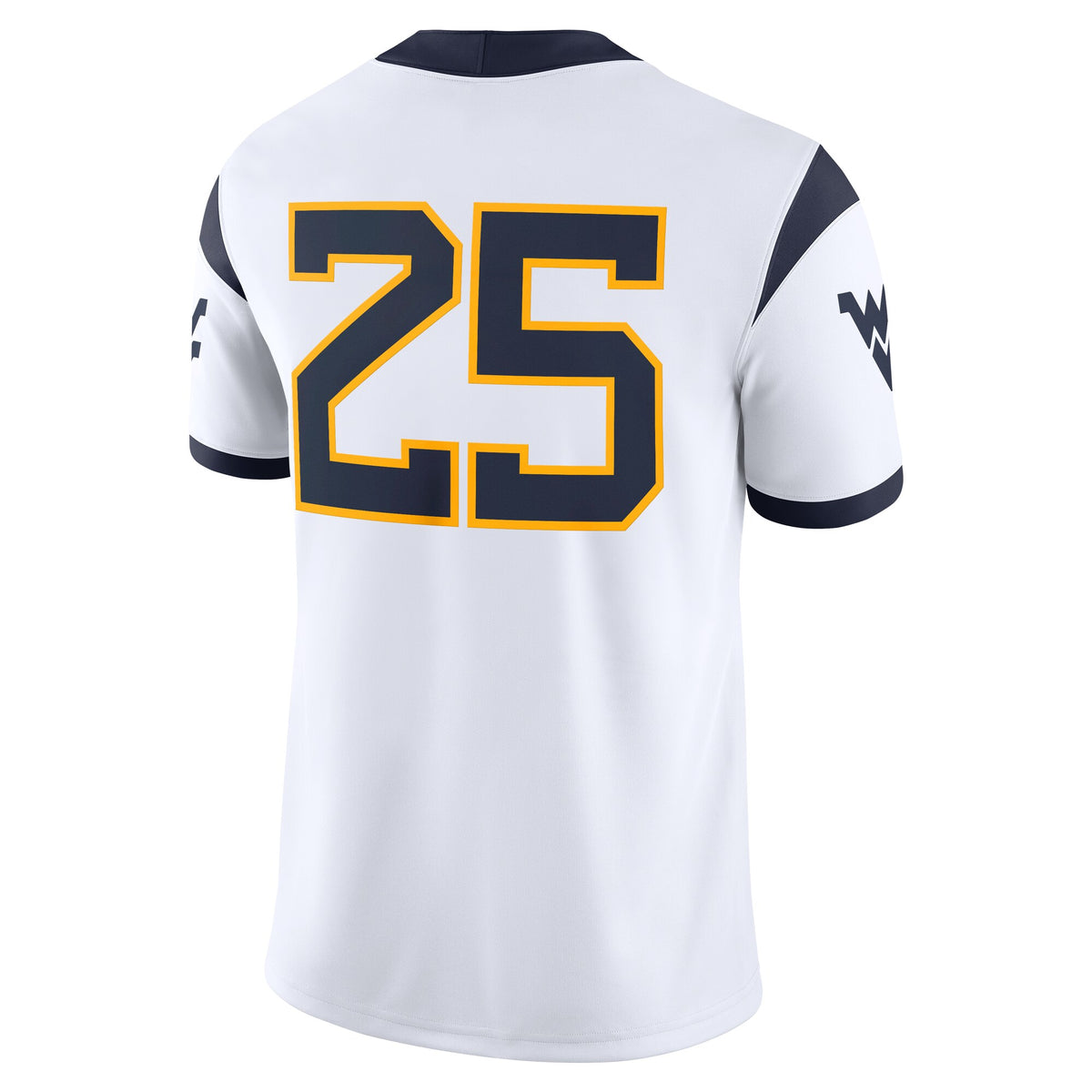 #25 West Virginia Mountaineers Limited Away Game Jersey - White
