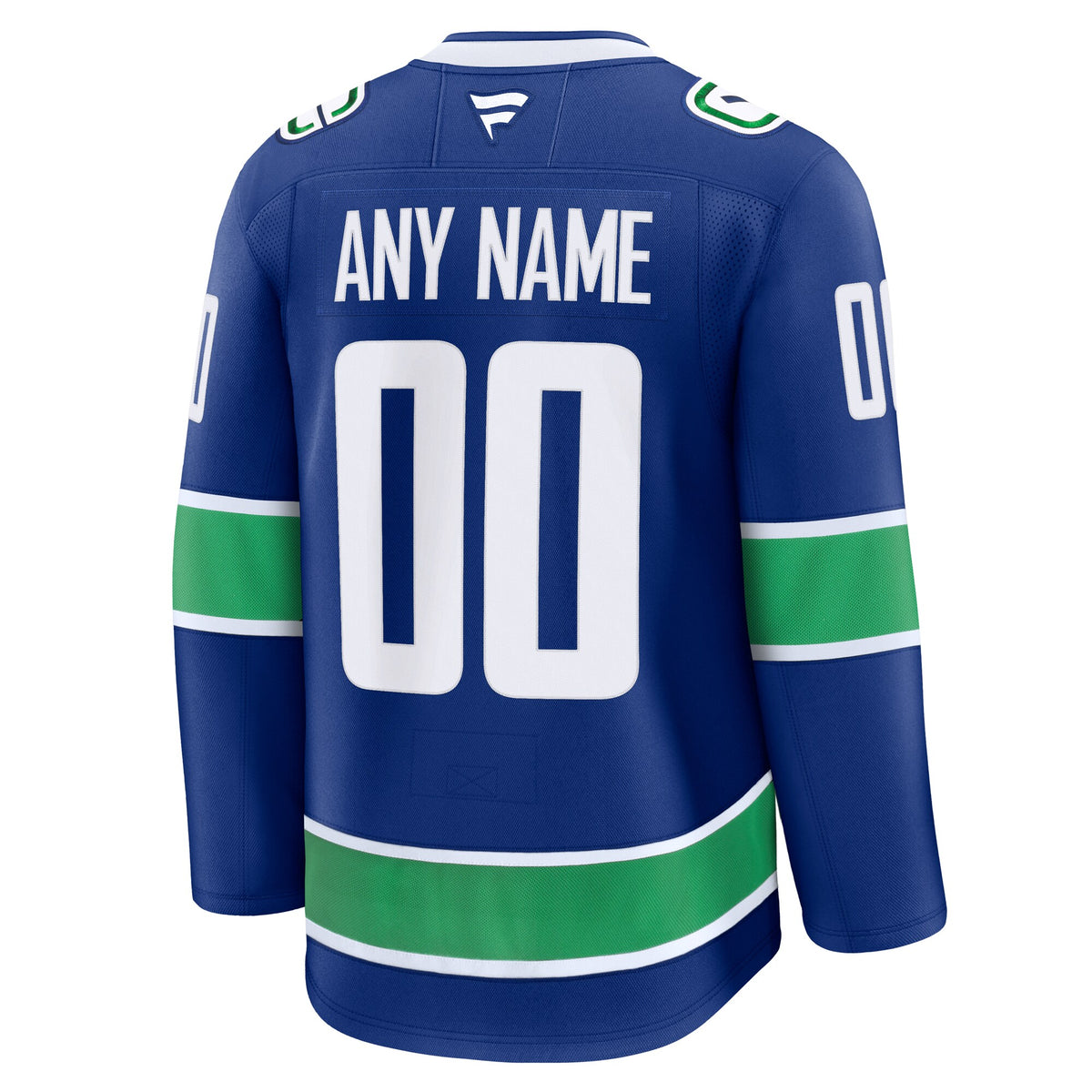 Vancouver Canucks Fanatics Blue Home Premium Custom Jersey