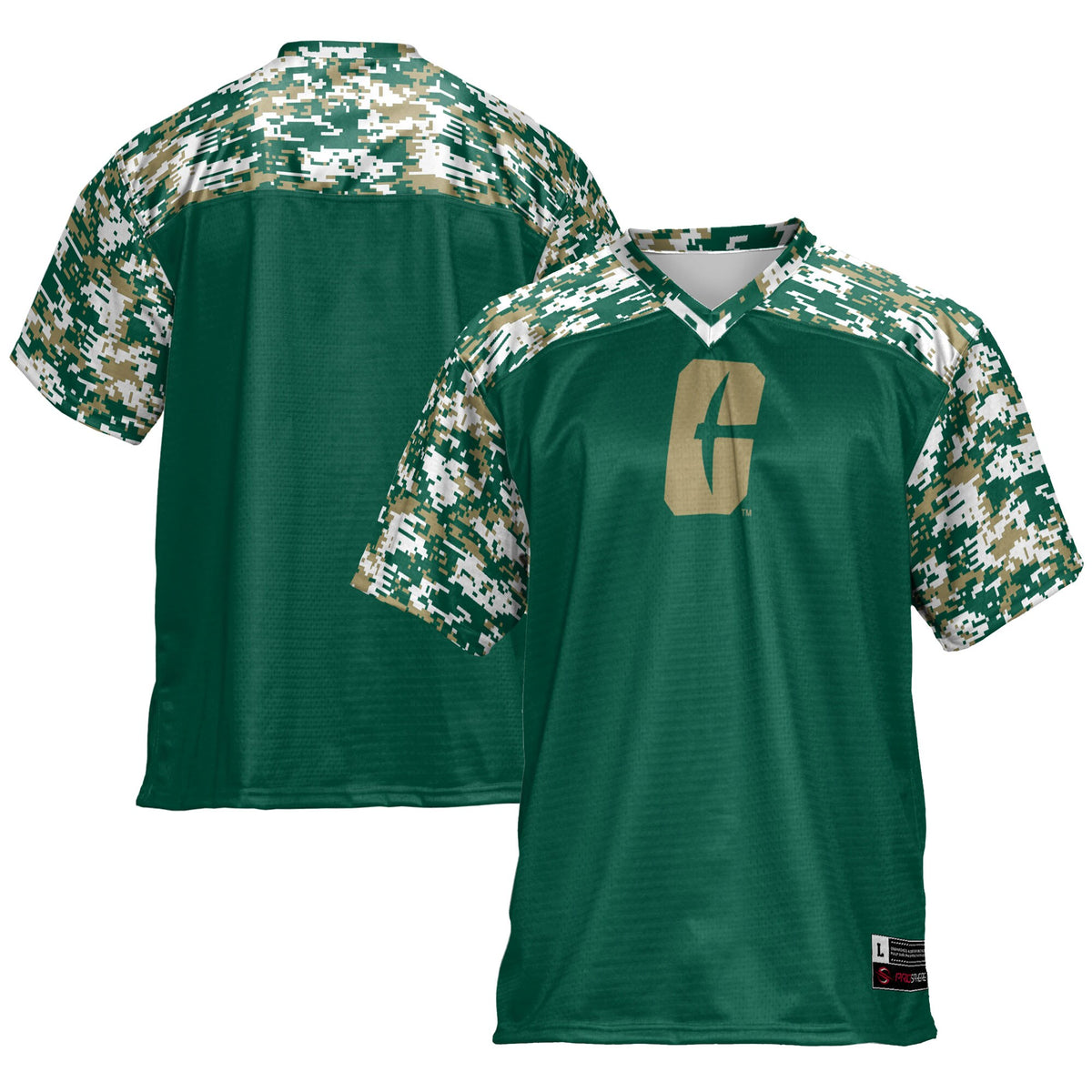 Charlotte 49ers GameDay Greats Football Jersey - Green
