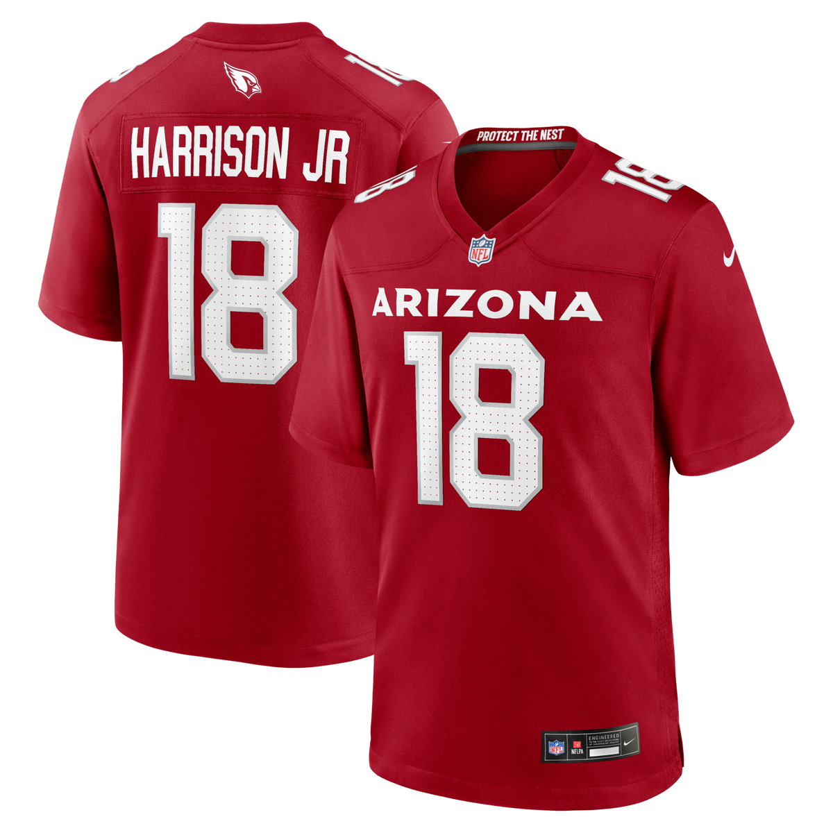 Arizona Cardinals Marvin Harrison Jr. Cardinal Player Game Jersey