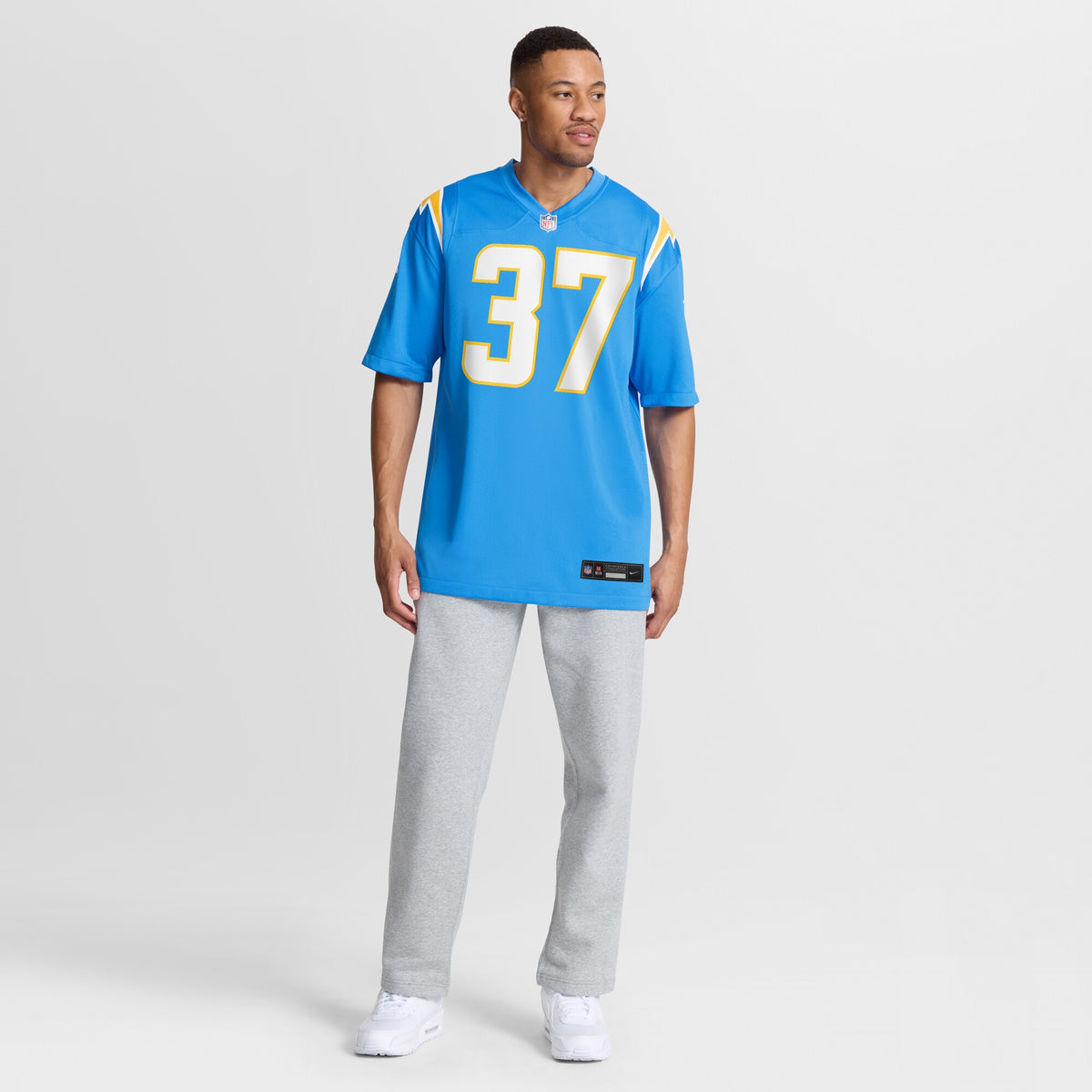 Los Angeles Chargers Isas Waxter Powder Blue Team Game Jersey