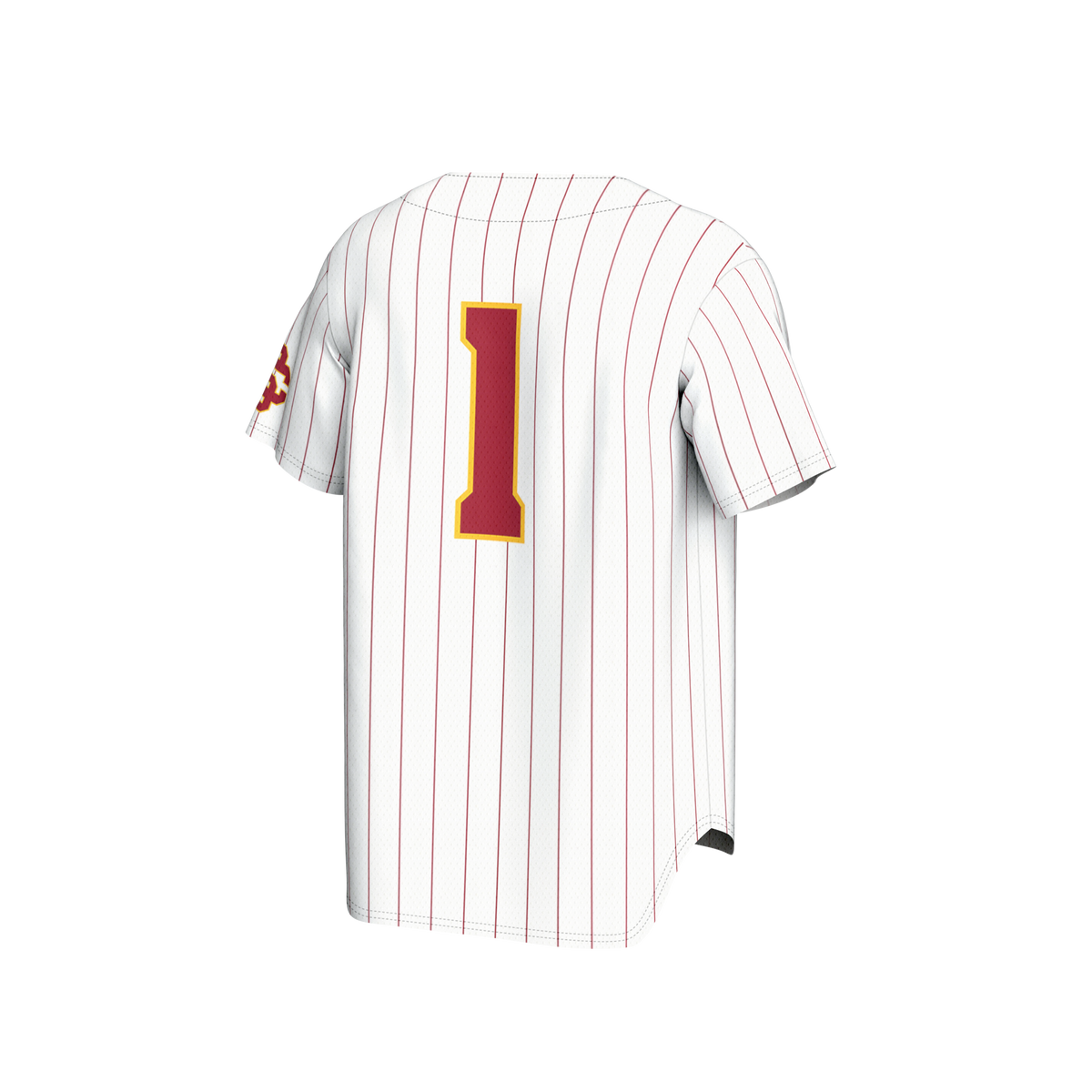 #1 USC Trojans GameDay Greats Adult Lightweight Collegiate Baseball Fashion Jersey - White