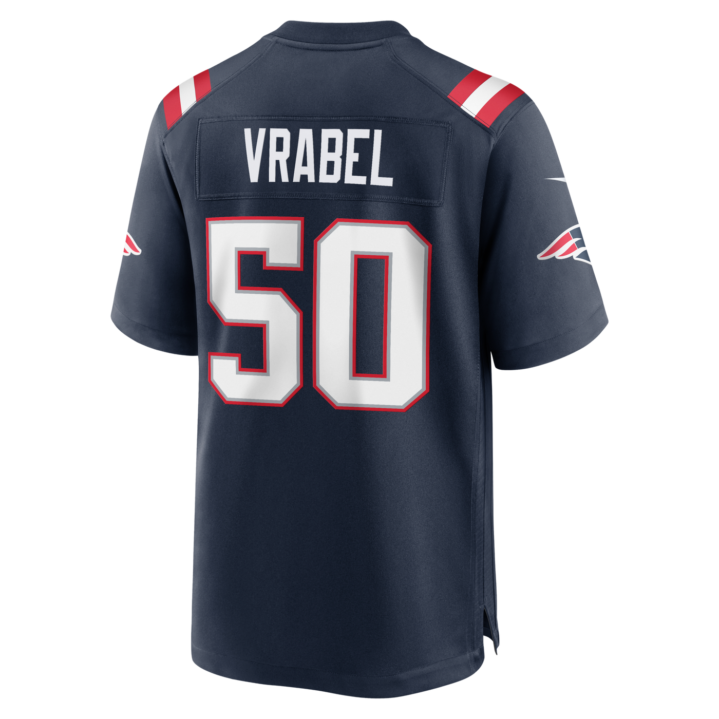 New England Patriots Mike Vrabel Nike Navy Game Retired Player Jersey