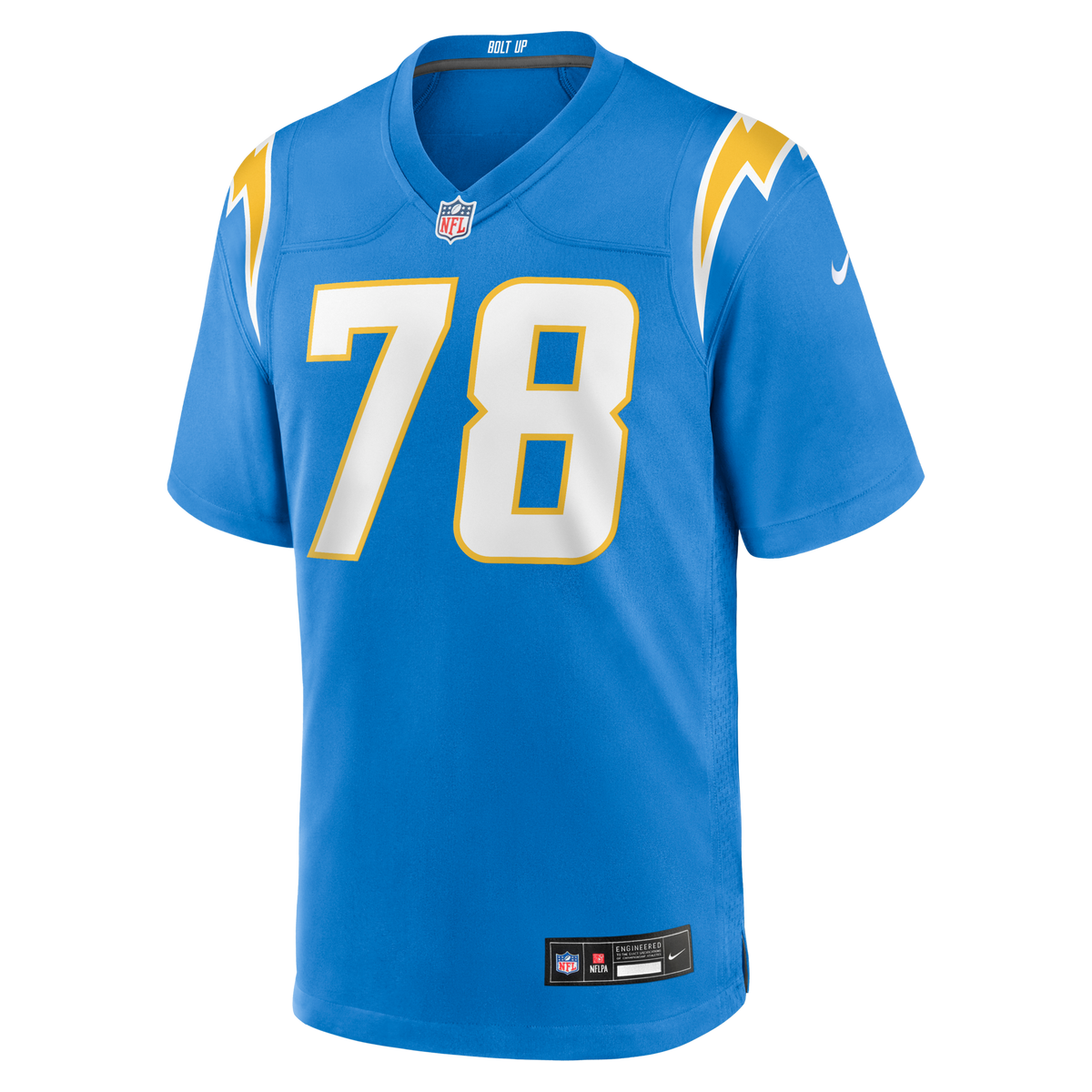 Los Angeles Chargers Andre James Powder Blue Team Game Jersey