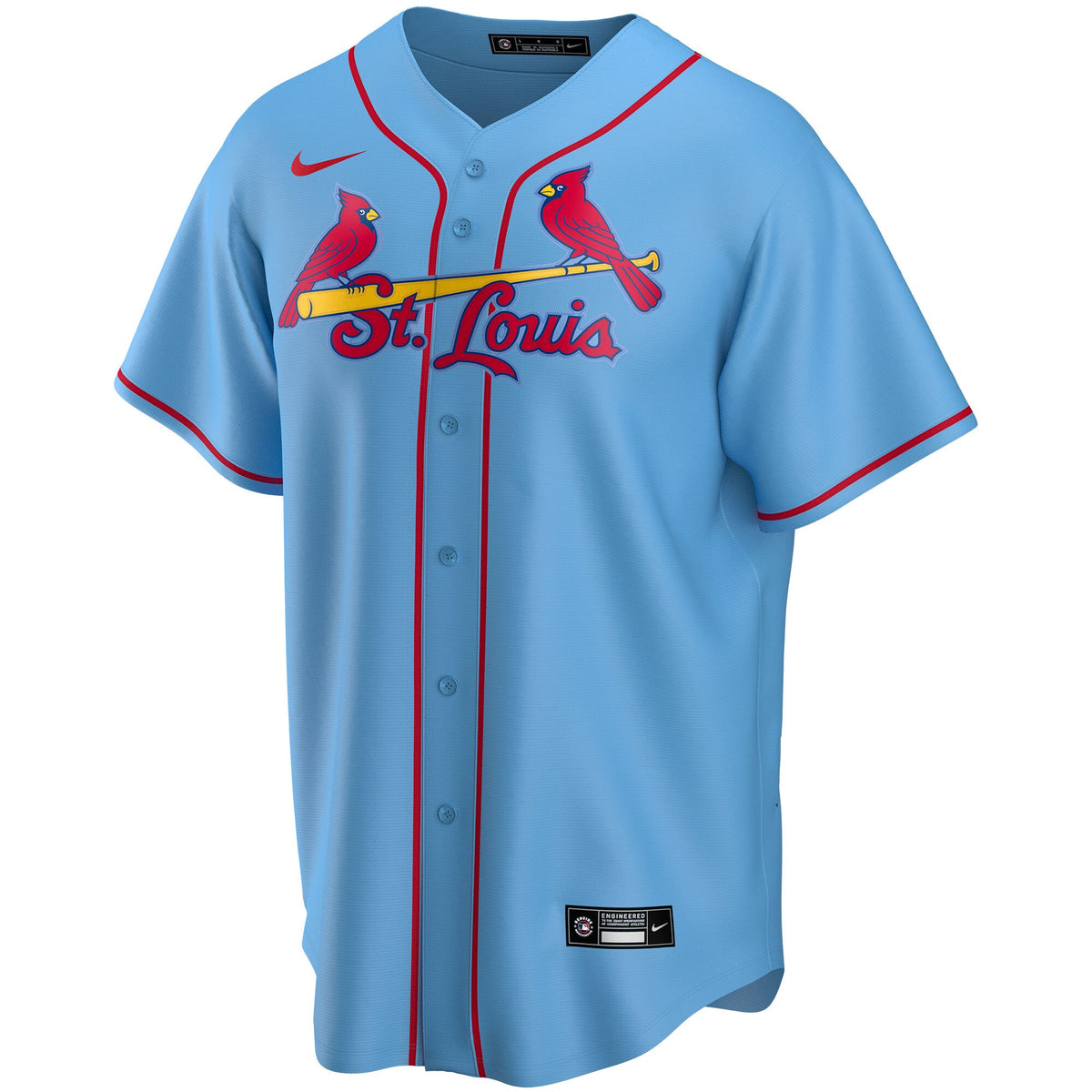 St. Louis Cardinals Light Blue Alternate Replica Custom Jersey