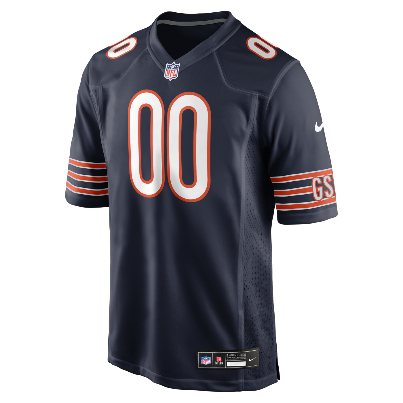 Chicago Bears Nike Navy Custom Game Jersey
