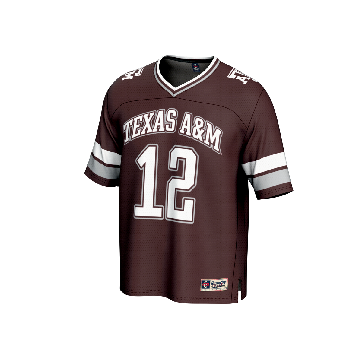#12 Texas A&M Aggies GameDay Greats Lightweight Collegiate Football Fashion Jersey - Maroon