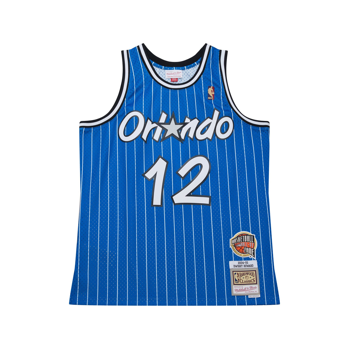 Dwight Howard Blue Orlando Magic 2004/05 Hardwood Classics Hall of Fame Swingman Jersey