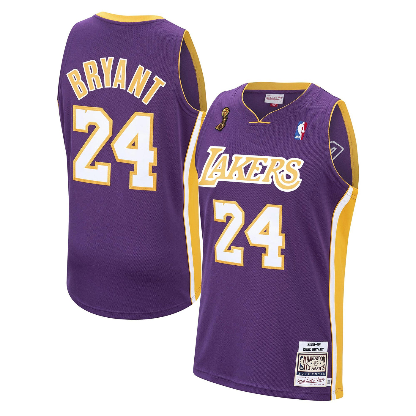 Los Angeles Lakers Kobe Bryant 2008 Road Authentic Jersey By Mitchell & Ness - Purple -