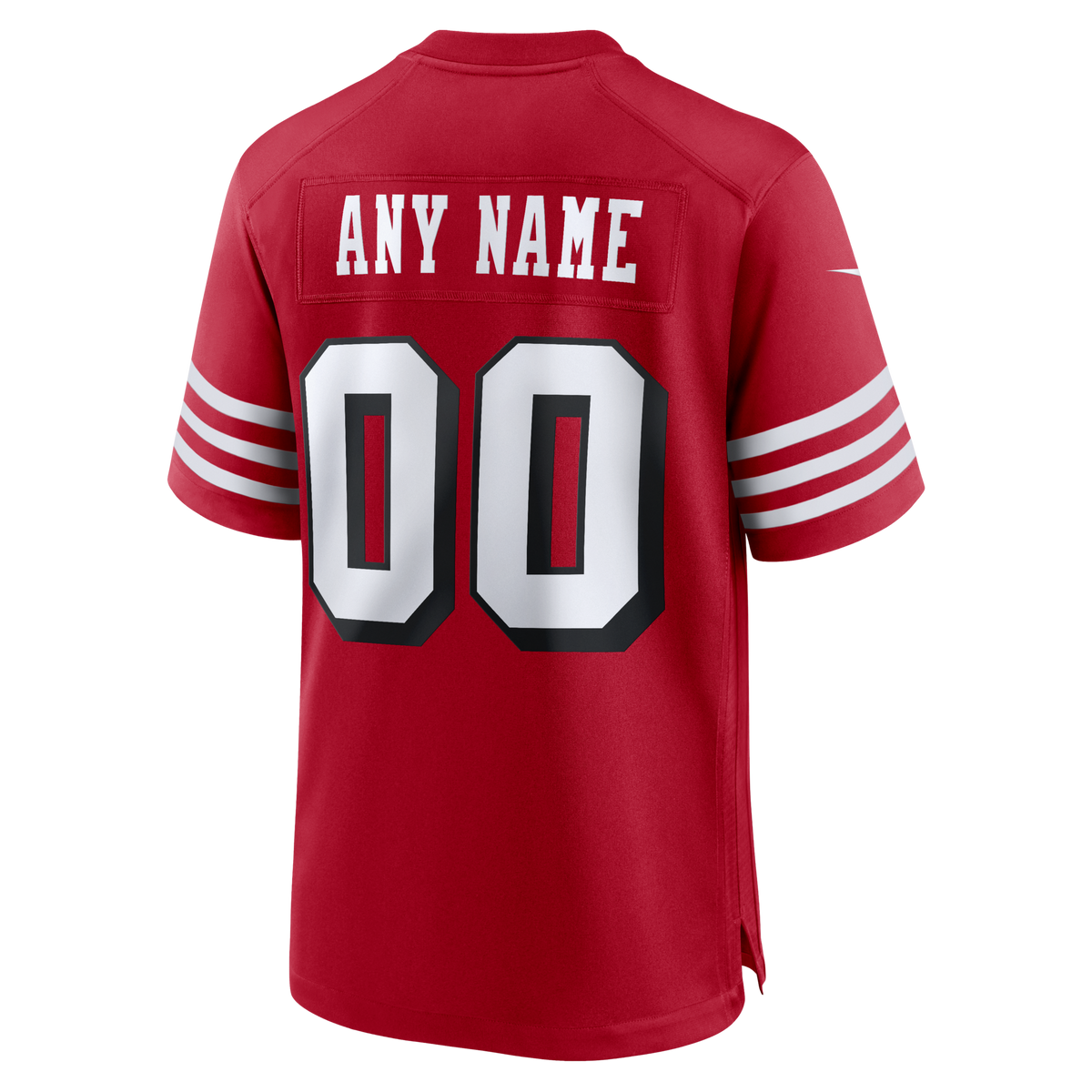 San Francisco 49ers Scarlet 80th Anniversary Alternate Custom Game Jersey