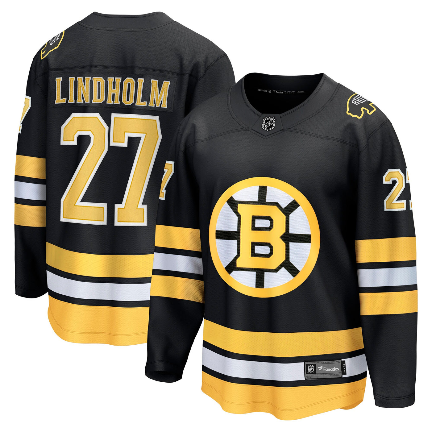 Boston Bruins Hampus Lindholm Fanatics Black Home Breakaway Player Jersey