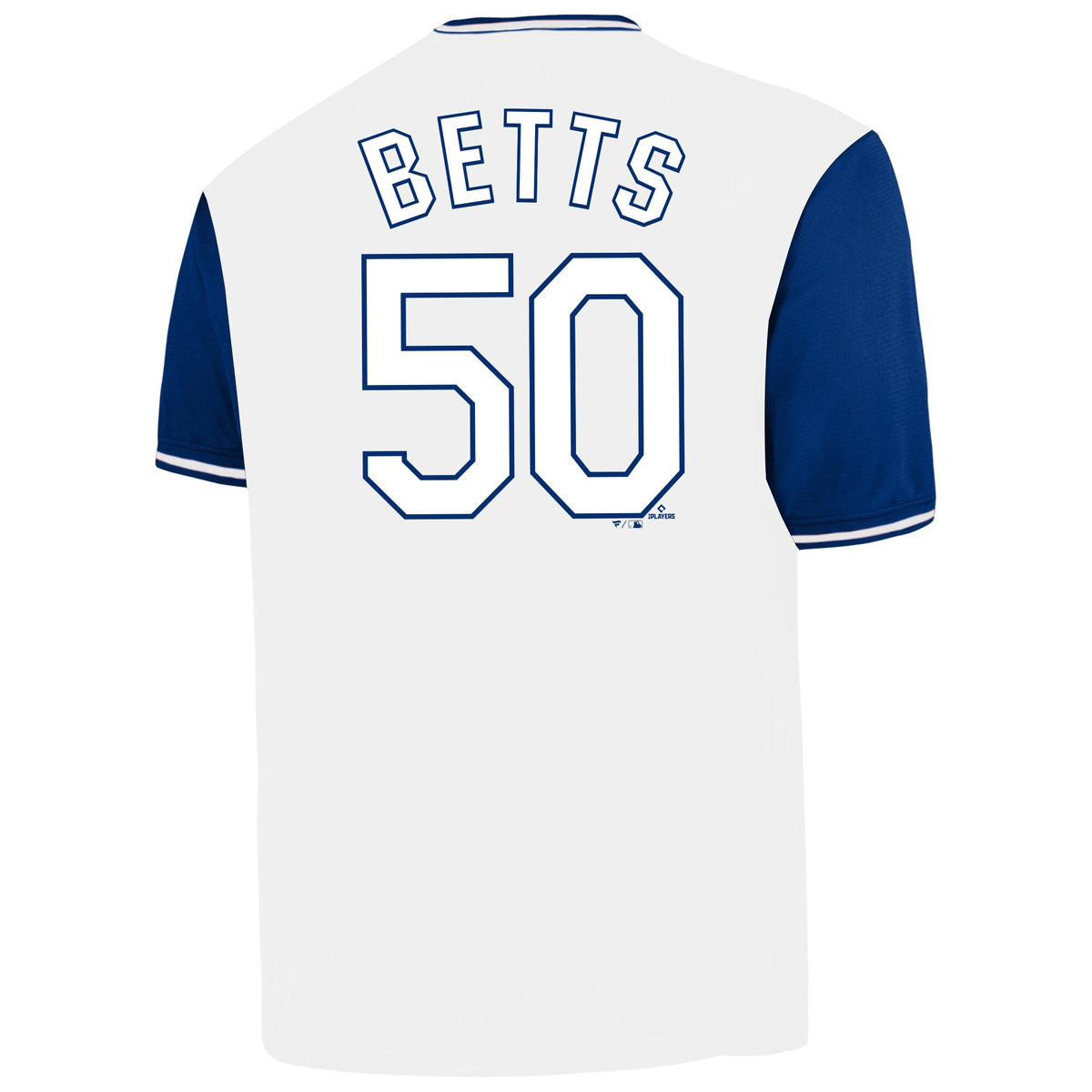 Los Angeles Dodgers Mookie Betts Profile White Big & Tall Name & Number Jersey