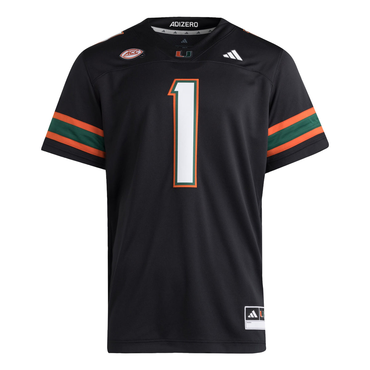 #1 Miami Hurricanes Premier Jersey - Black