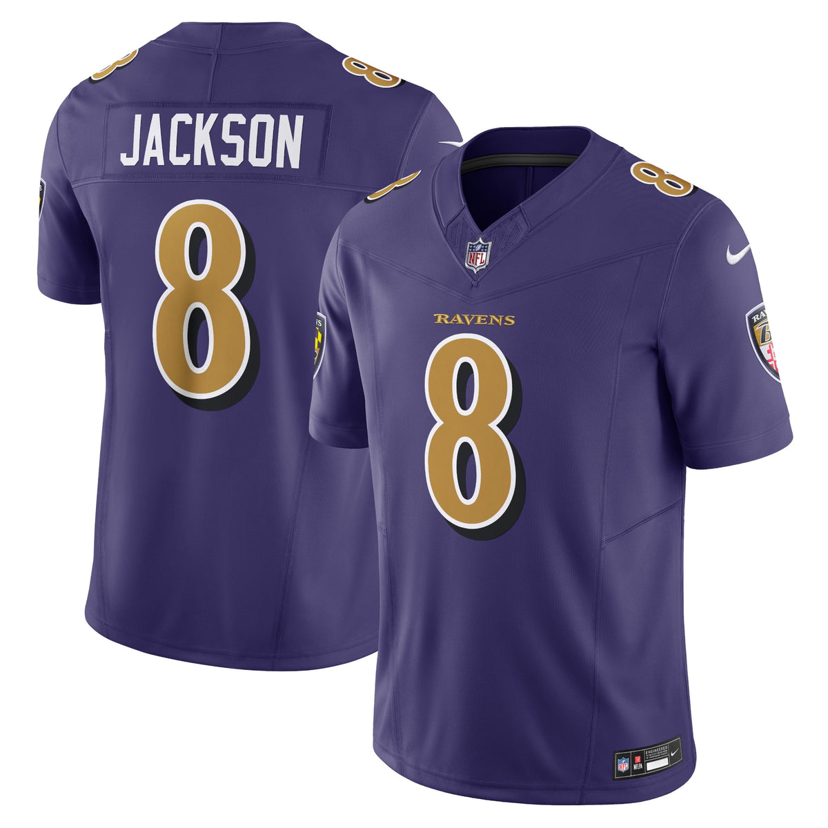 Baltimore Ravens Lamar Jackson Purple Vapor F.U.S.E. Limited Jersey