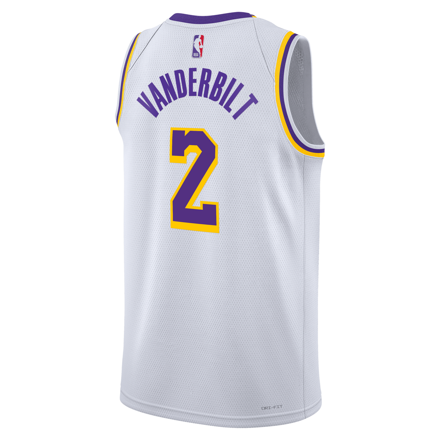 Los Angeles Lakers Nike Association Edition Swingman Jersey - White - Jarred Vanderbilt