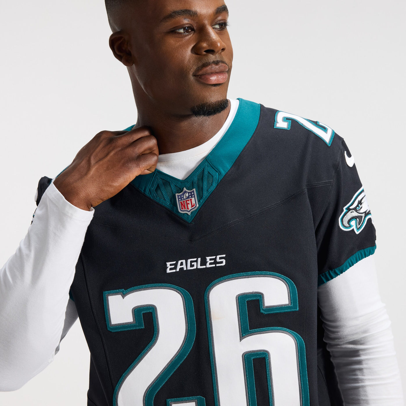 Philadelphia Eagles Saquon Barkley Nike Black Alternate Vapor F.U.S.E. Elite Jersey