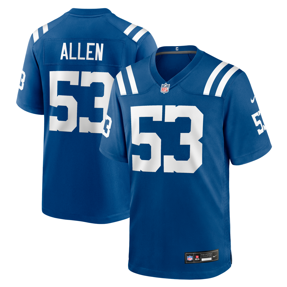 Indianapolis Colts CJ Allen Nike Royal Team Game Jersey