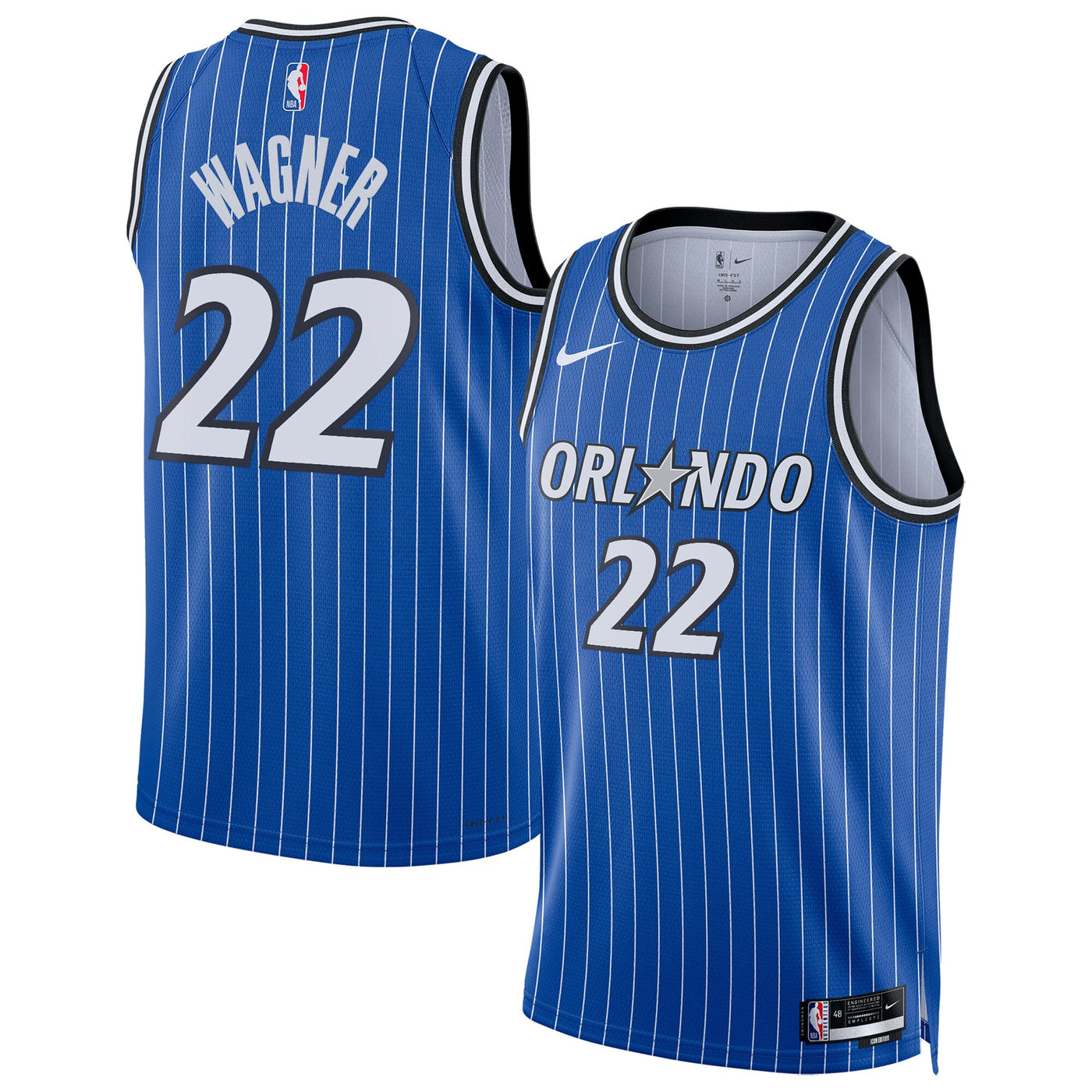 Orlando Magic Nike Replica Icon Edition Swingman Jersey - Blue - Franz Wagner