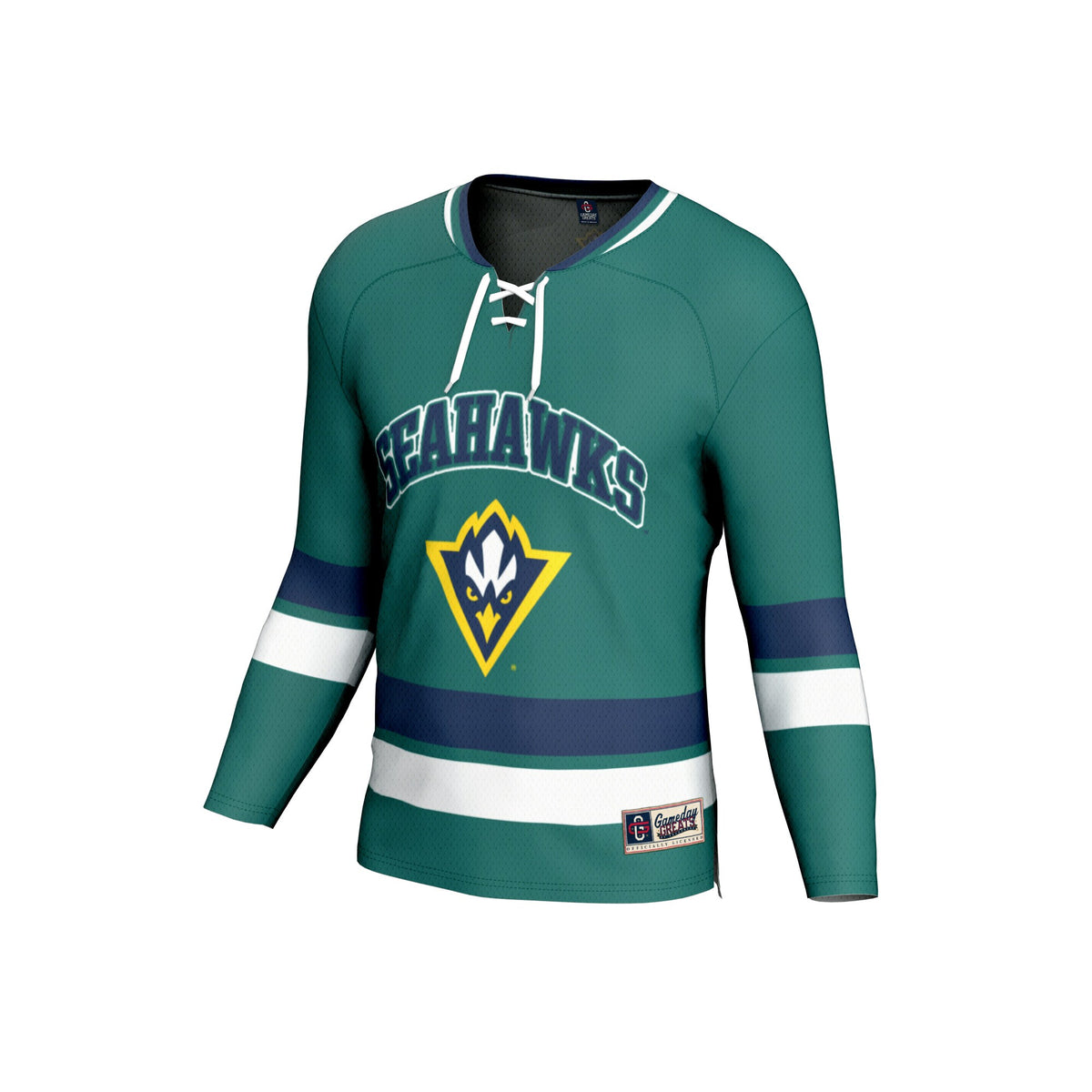 UNC Wilmington Seahawks GameDay Greats Hockey Jersey - Teal